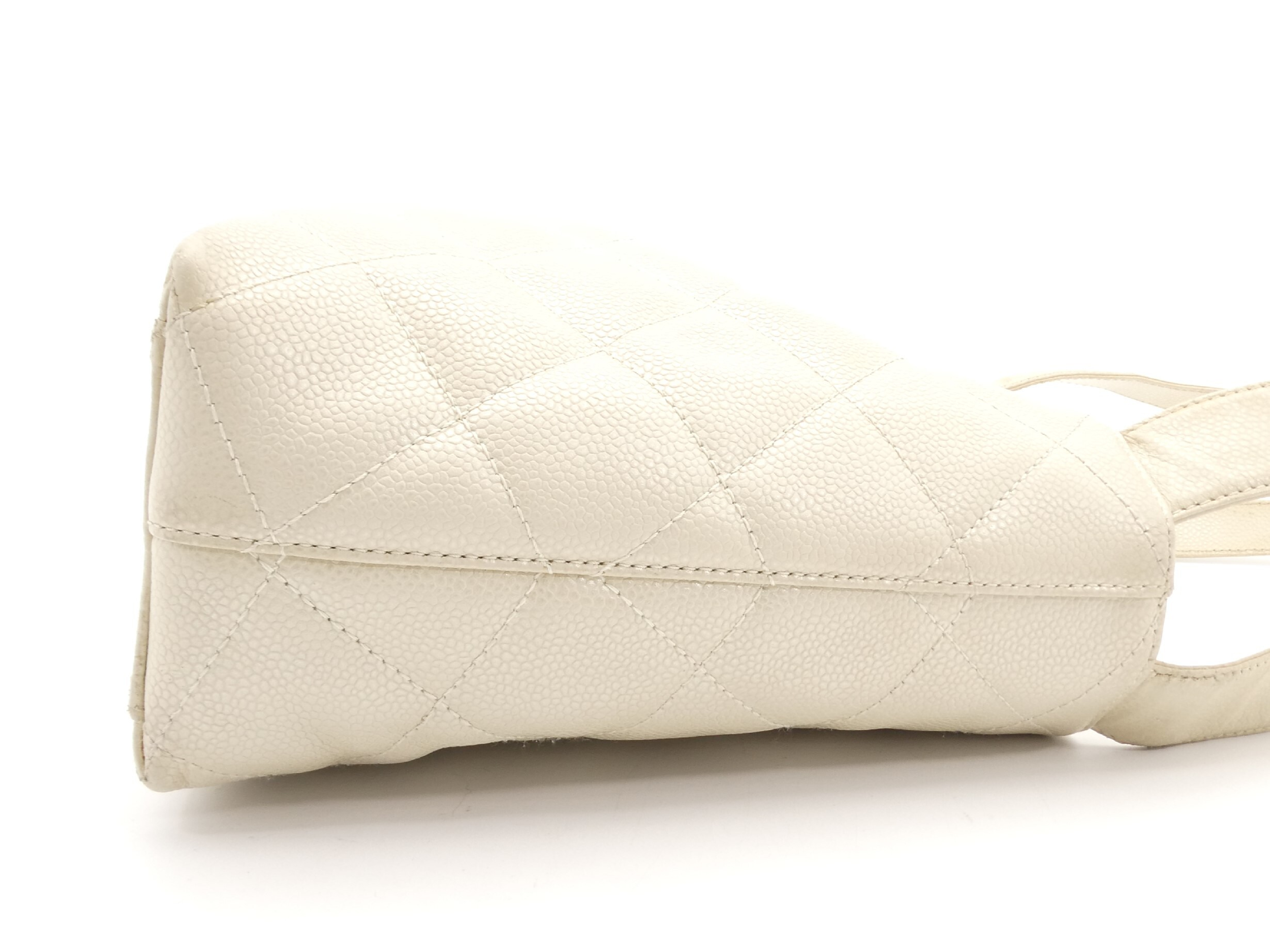 Matelassé Coco Mark Caviar Skin Shoulder Bag — view 4