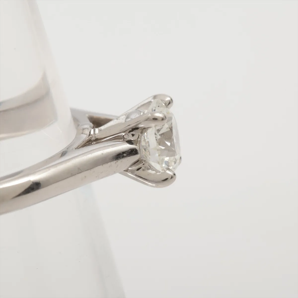 Solitaire 1895 Diamond Ring, Pt950, 3.3g, 0.40ct diamond, H VVS2 clarity, 3EX finish, FB crystal, size 47, FJT820, hallmark damaged, CRN4139247, GIA No.2185358070 — view 6