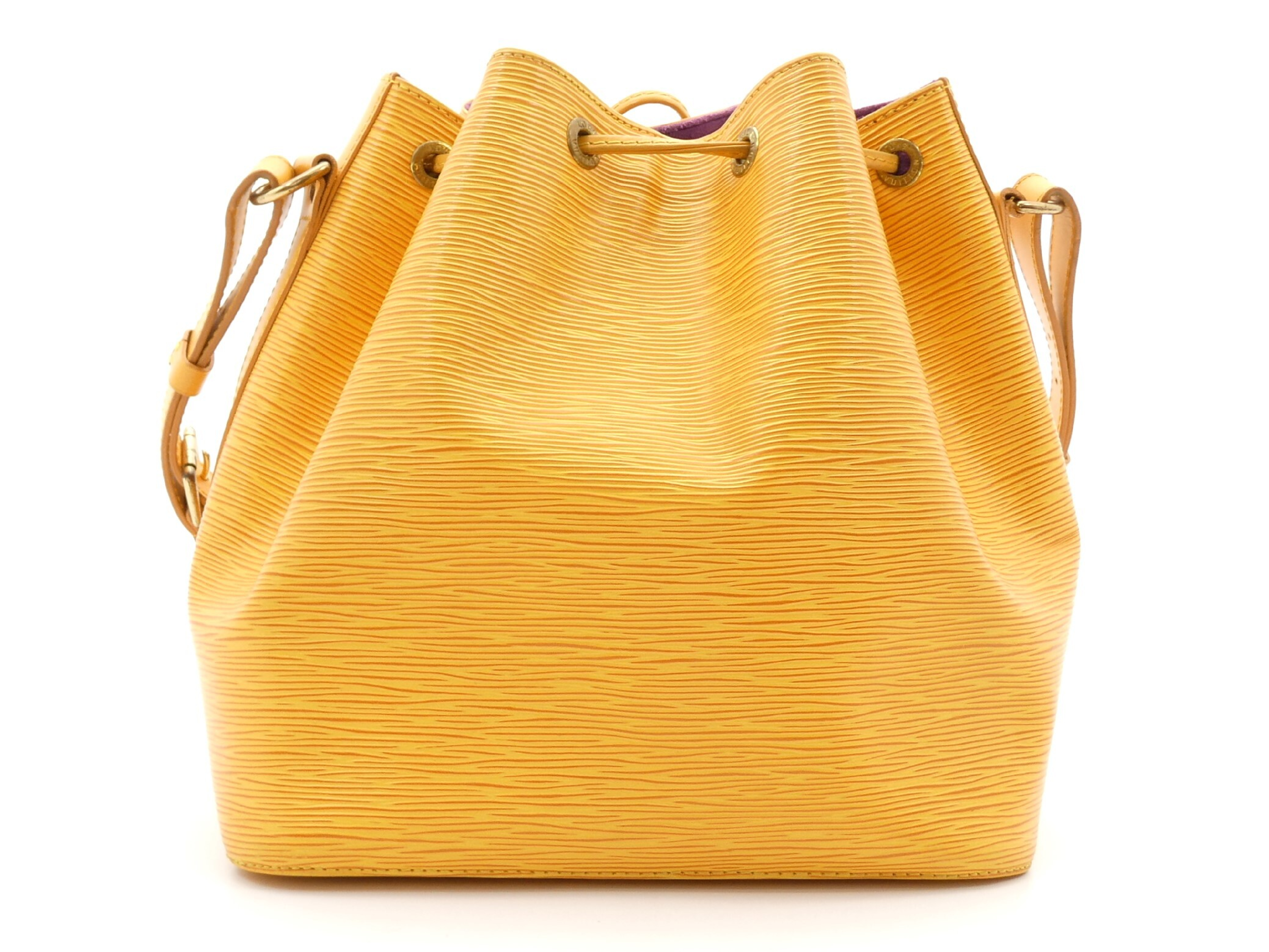 Epi Petit Noé Yellow Shoulder Bag — view 2