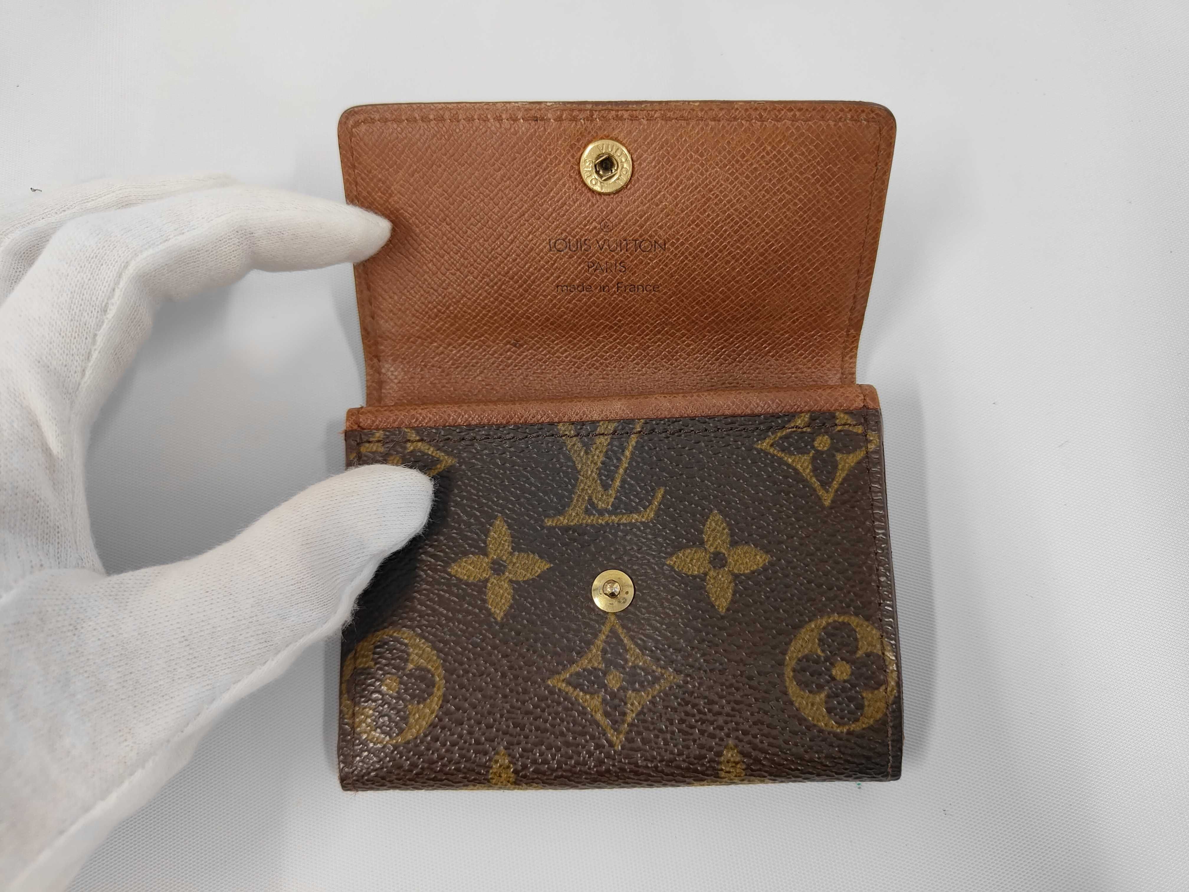 Monogram Skin Leather Coin Case — view 6