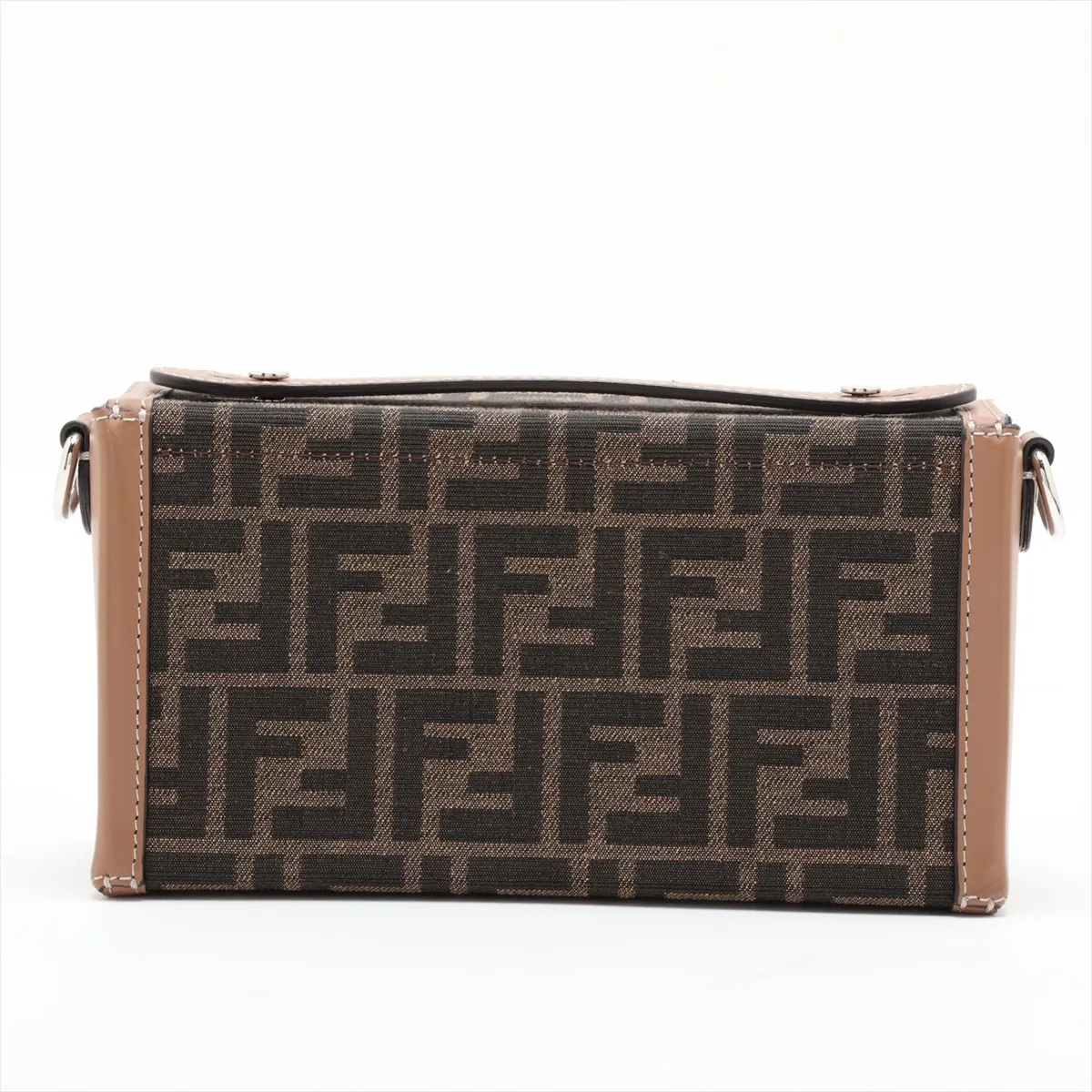 Zucca Soft Trunk Baguette 7VA565 Canvas x Leather 2-Way Shoulder Bag Brown — view 2