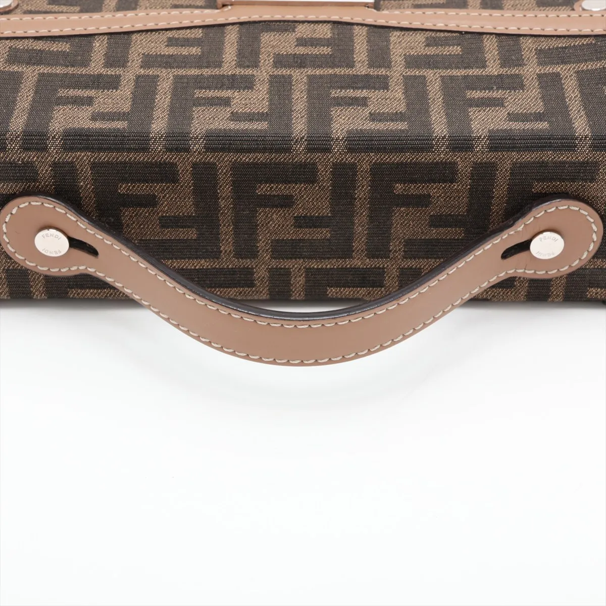 Zucca Soft Trunk Baguette 7VA565 Canvas x Leather 2-Way Shoulder Bag Brown — view 5