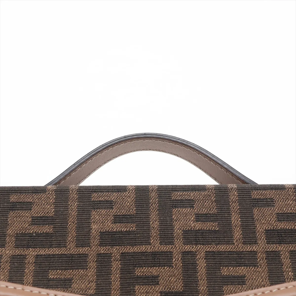Zucca Soft Trunk Baguette 7VA565 Canvas x Leather 2-Way Shoulder Bag Brown — view 6
