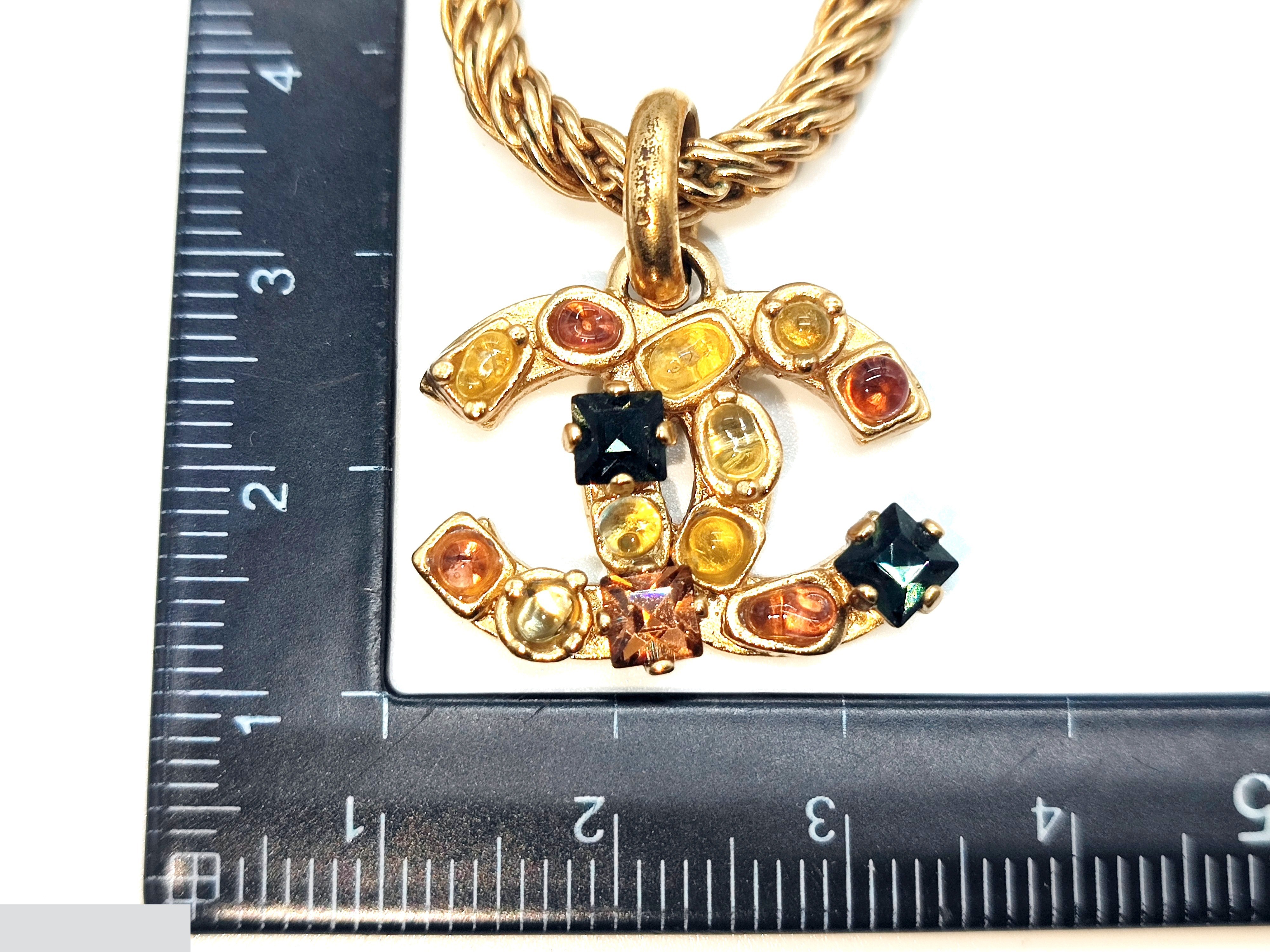 Coco Mark Multicolor Stone Necklace 01A, Neck circumference approx. 51cm — view 3