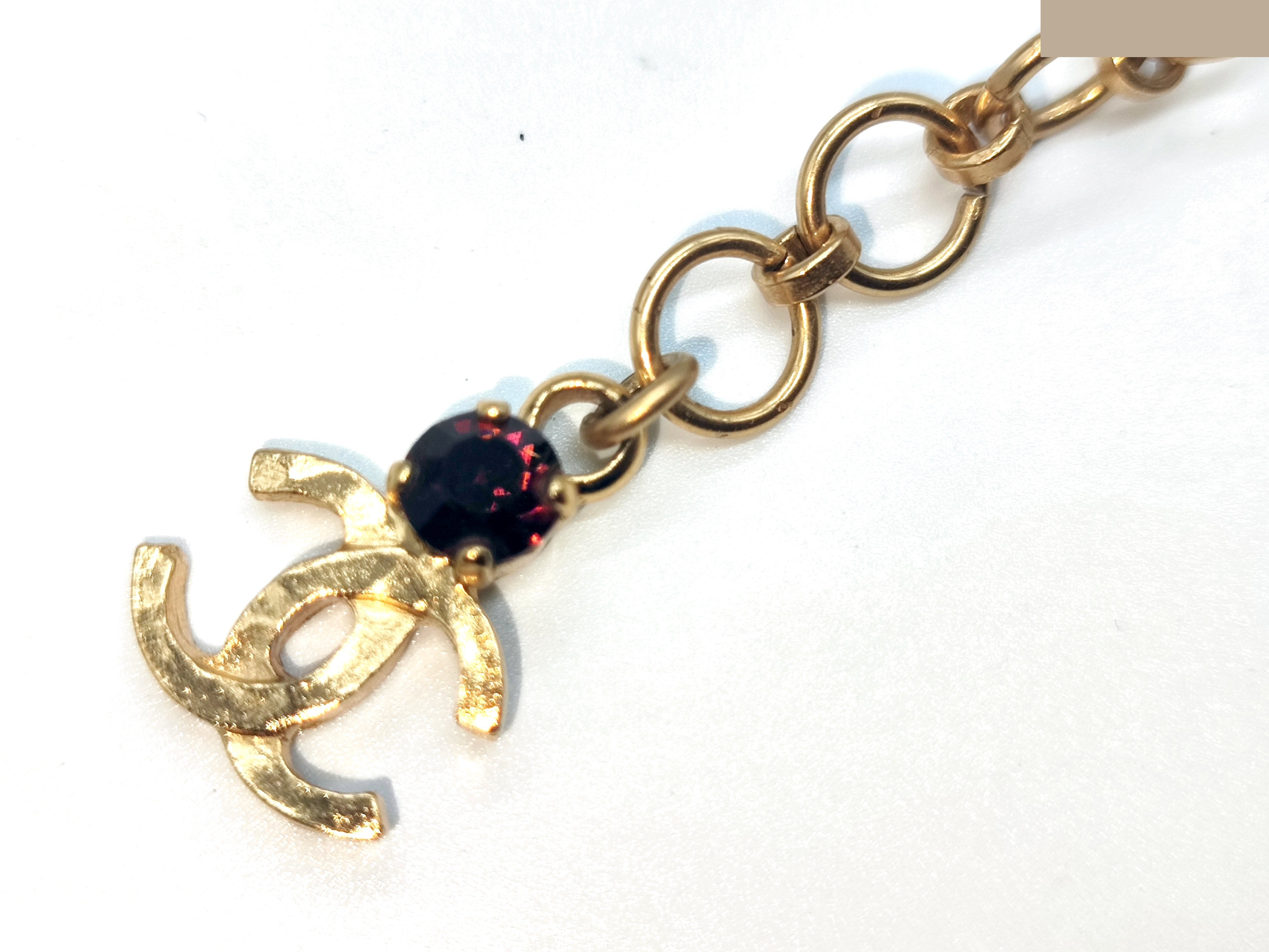 Coco Mark Multicolor Stone Necklace 01A, Neck circumference approx. 51cm — view 5