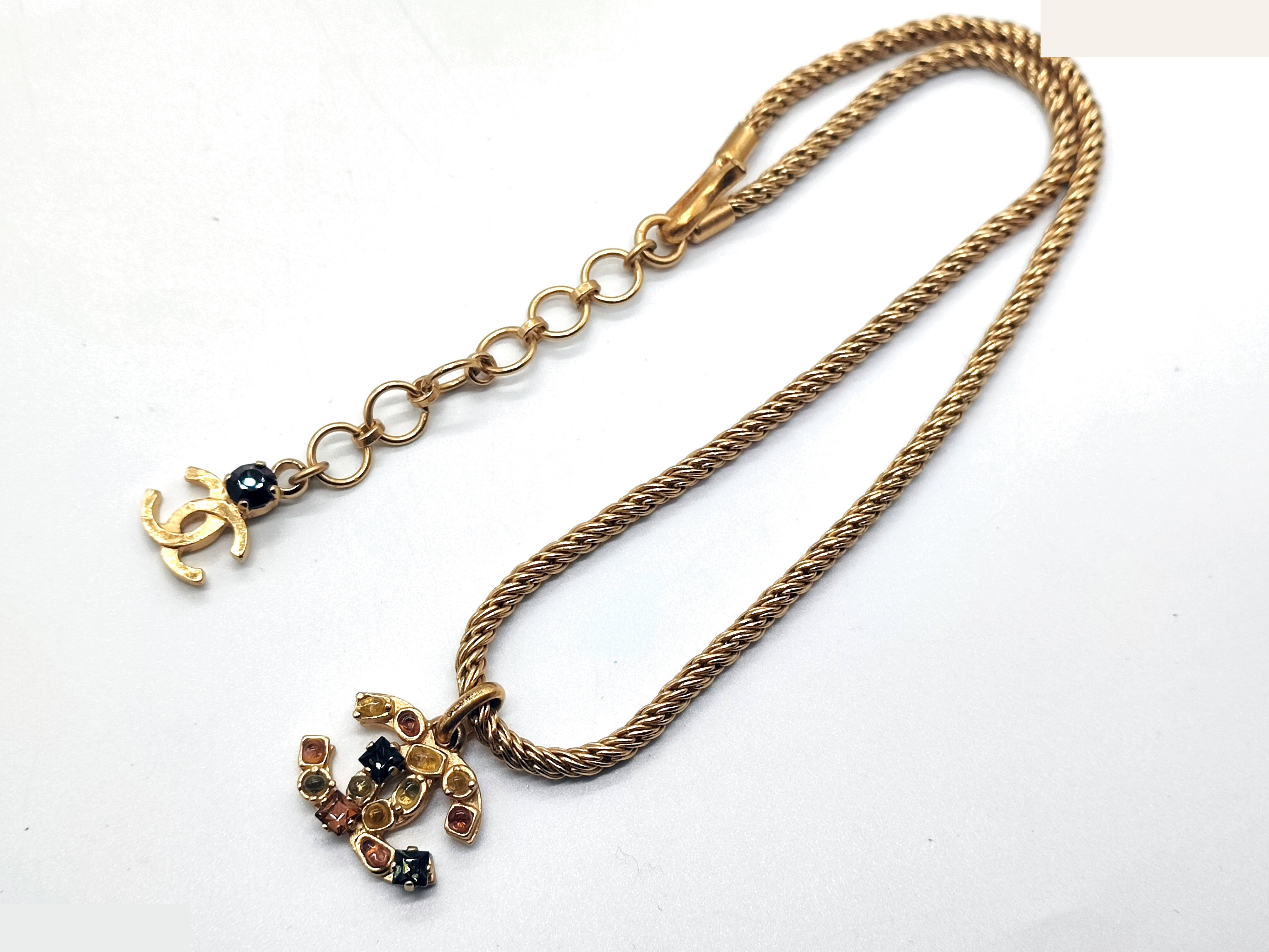 Coco Mark Multicolor Stone Necklace 01A, Neck circumference approx. 51cm — view 6