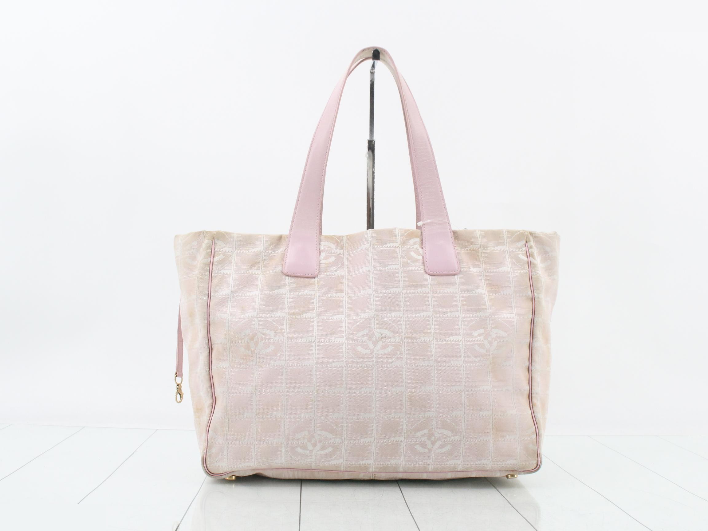 New Travel Line Tote Bag (Pink)