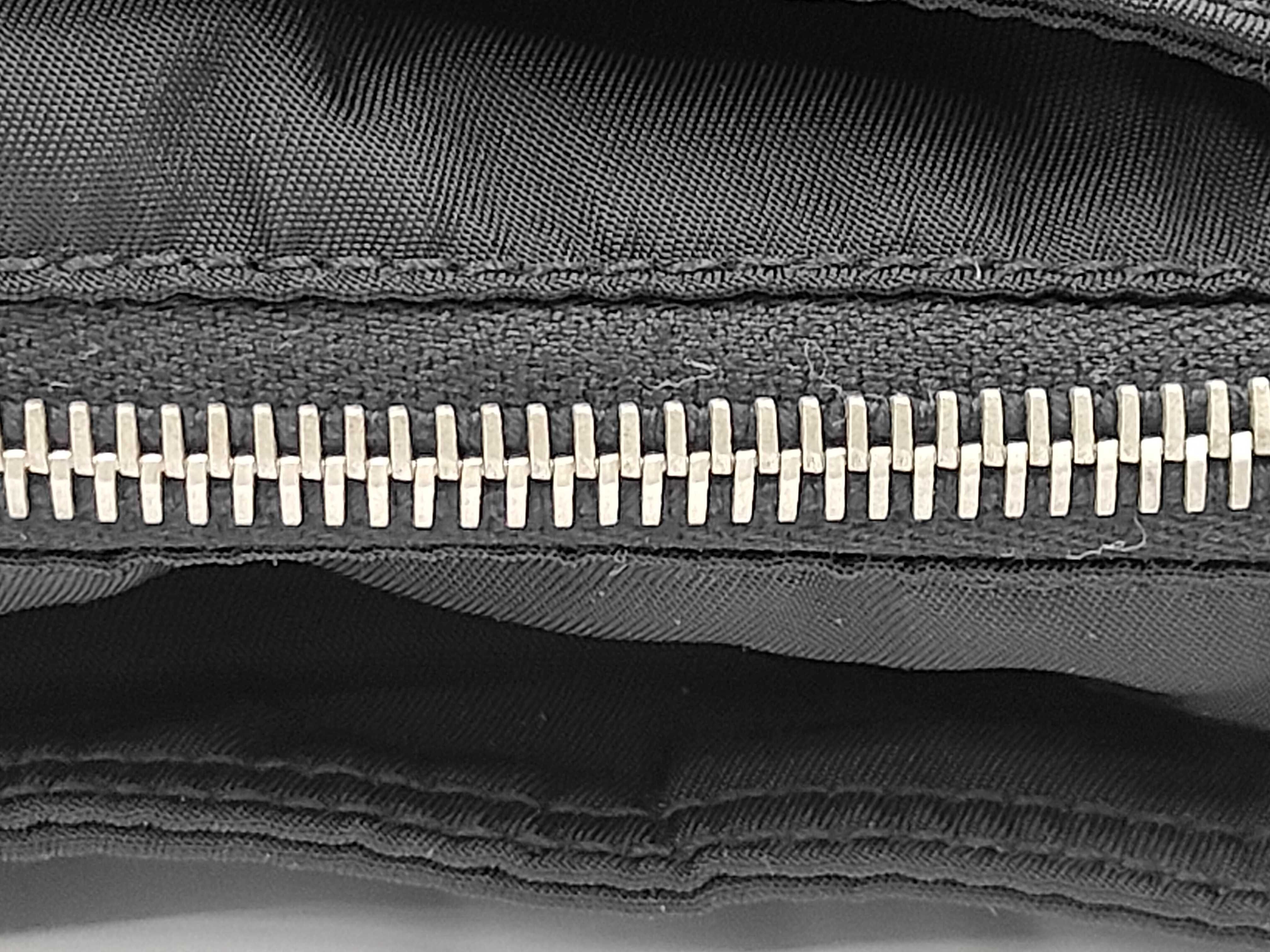 Nylon x Leather Tote Bag Black Tote Bag — view 5