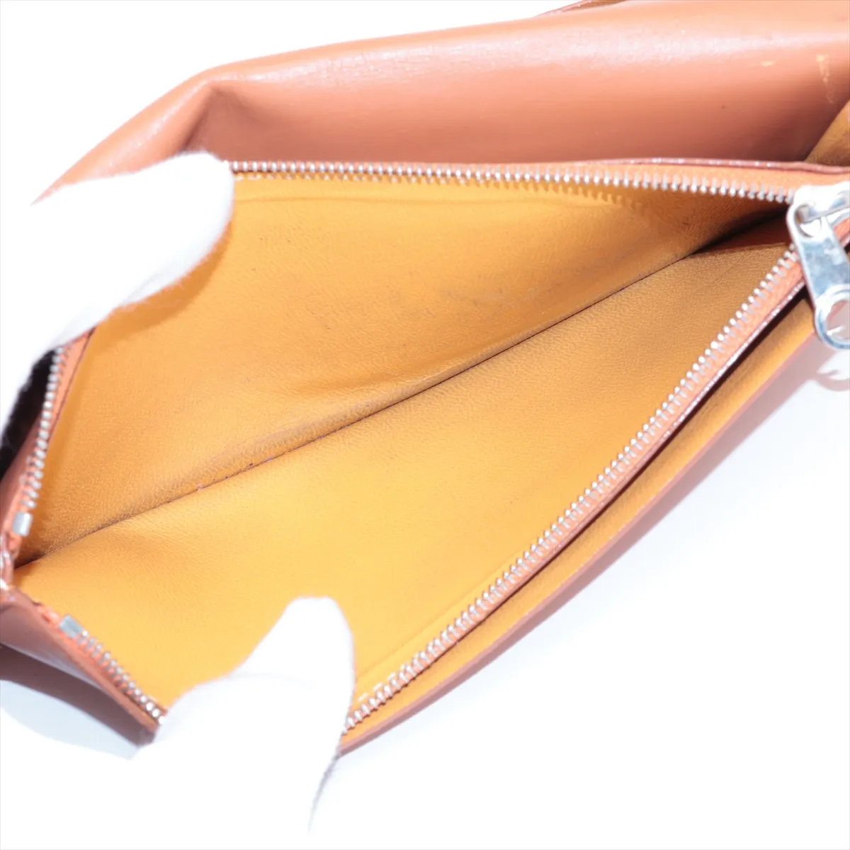 Richelieu Leather Long Wallet Brown — view 8