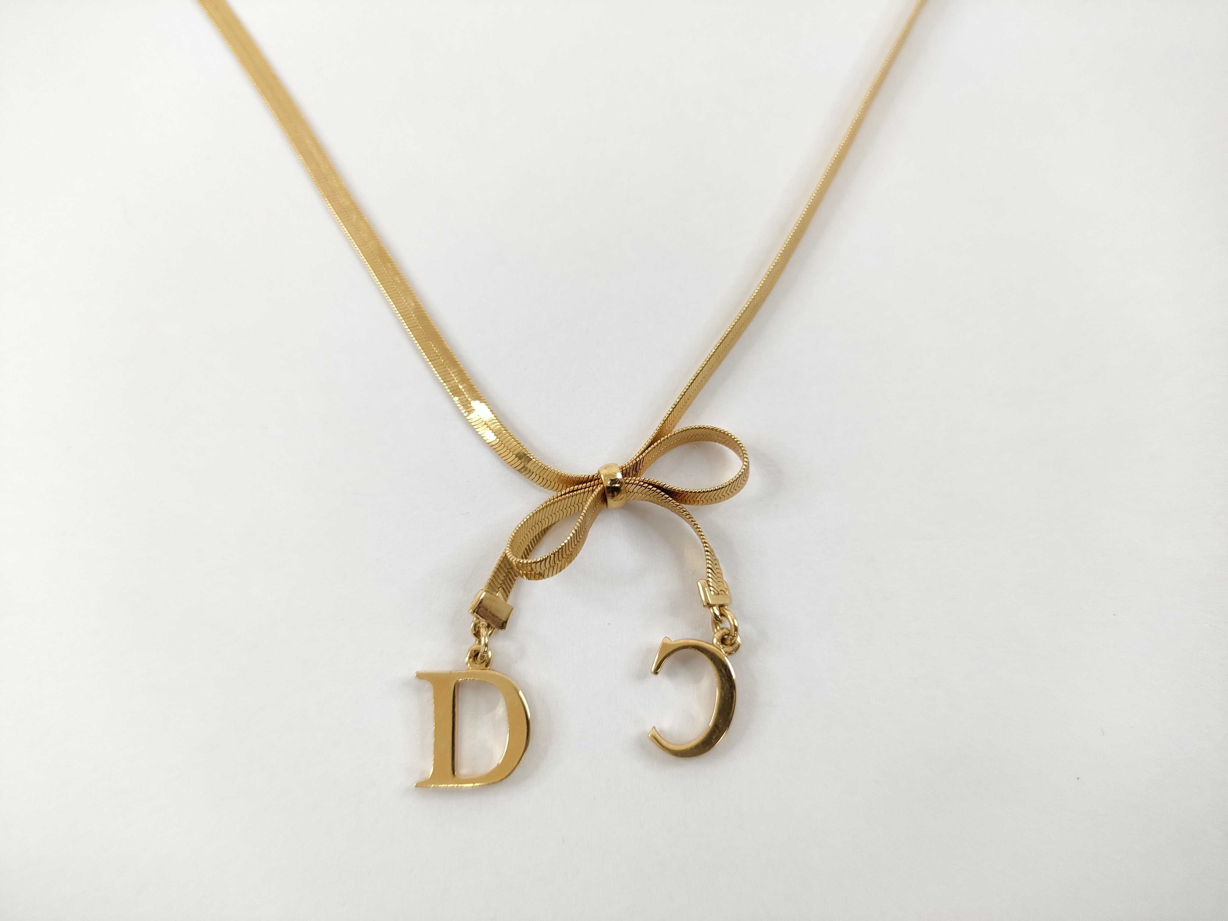 Ribbon CD Snake Necklace Gold Color Necklace — view 2