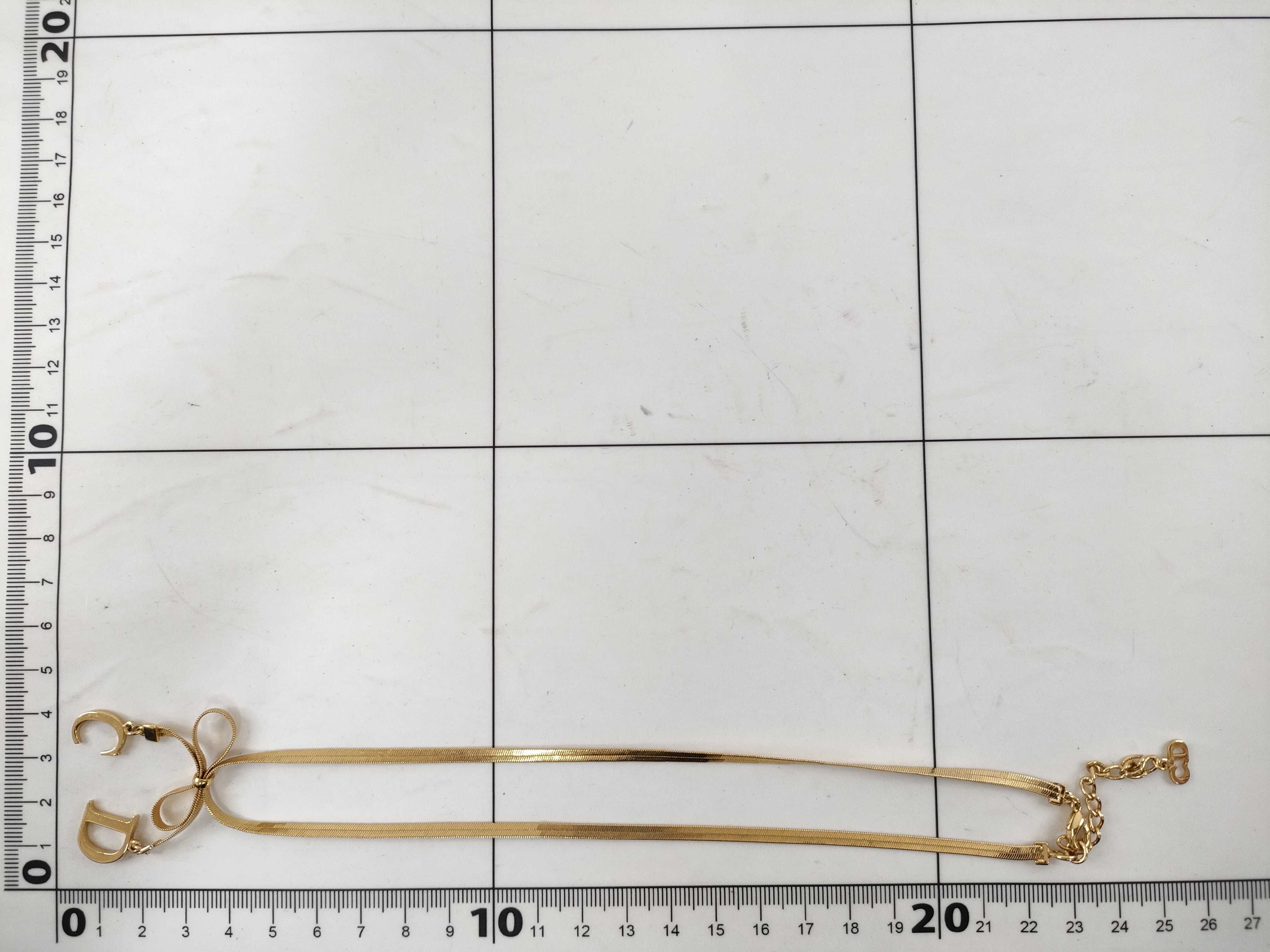Ribbon CD Snake Necklace Gold Color Necklace — view 6