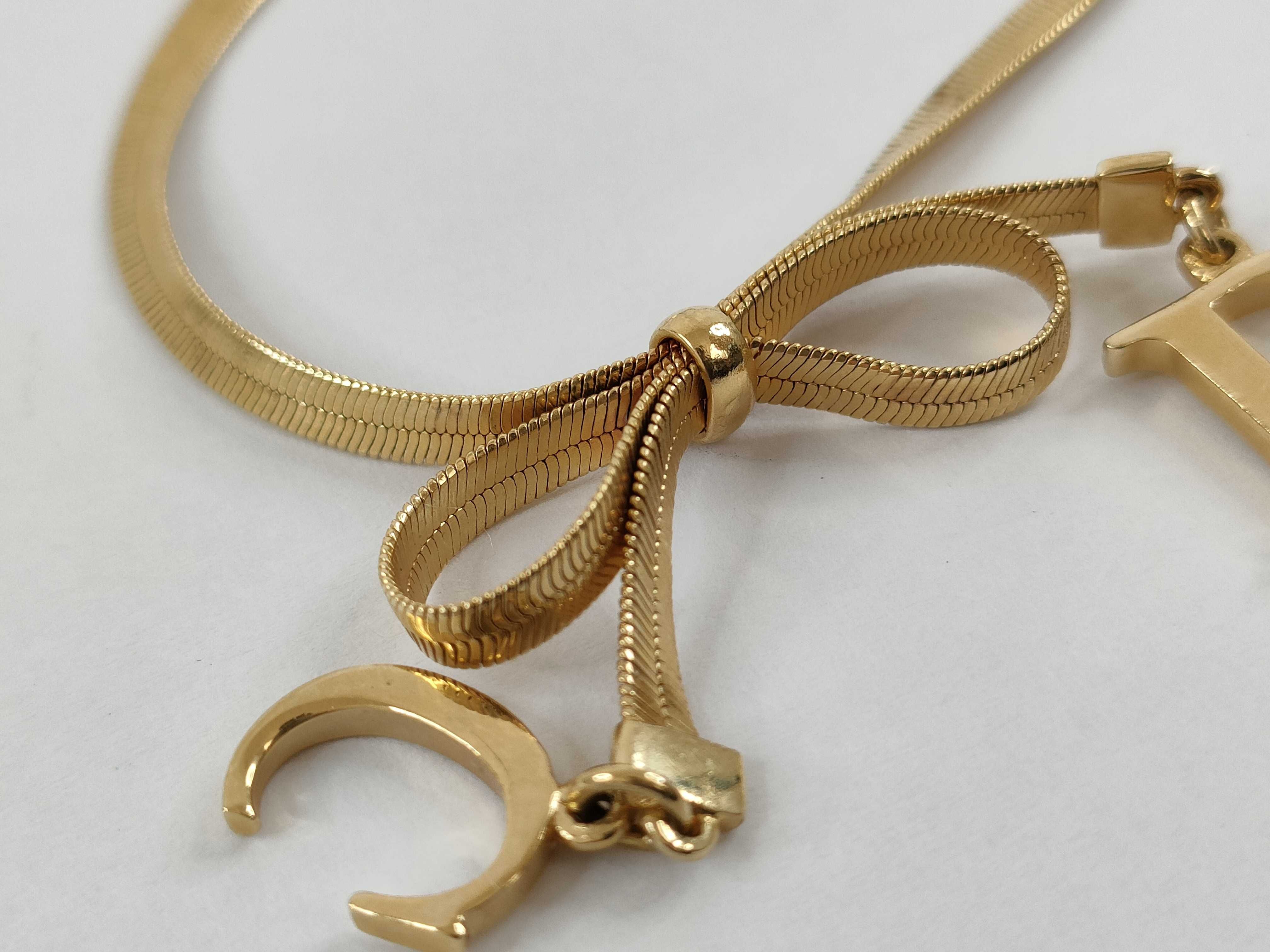 Ribbon CD Snake Necklace Gold Color Necklace — view 8