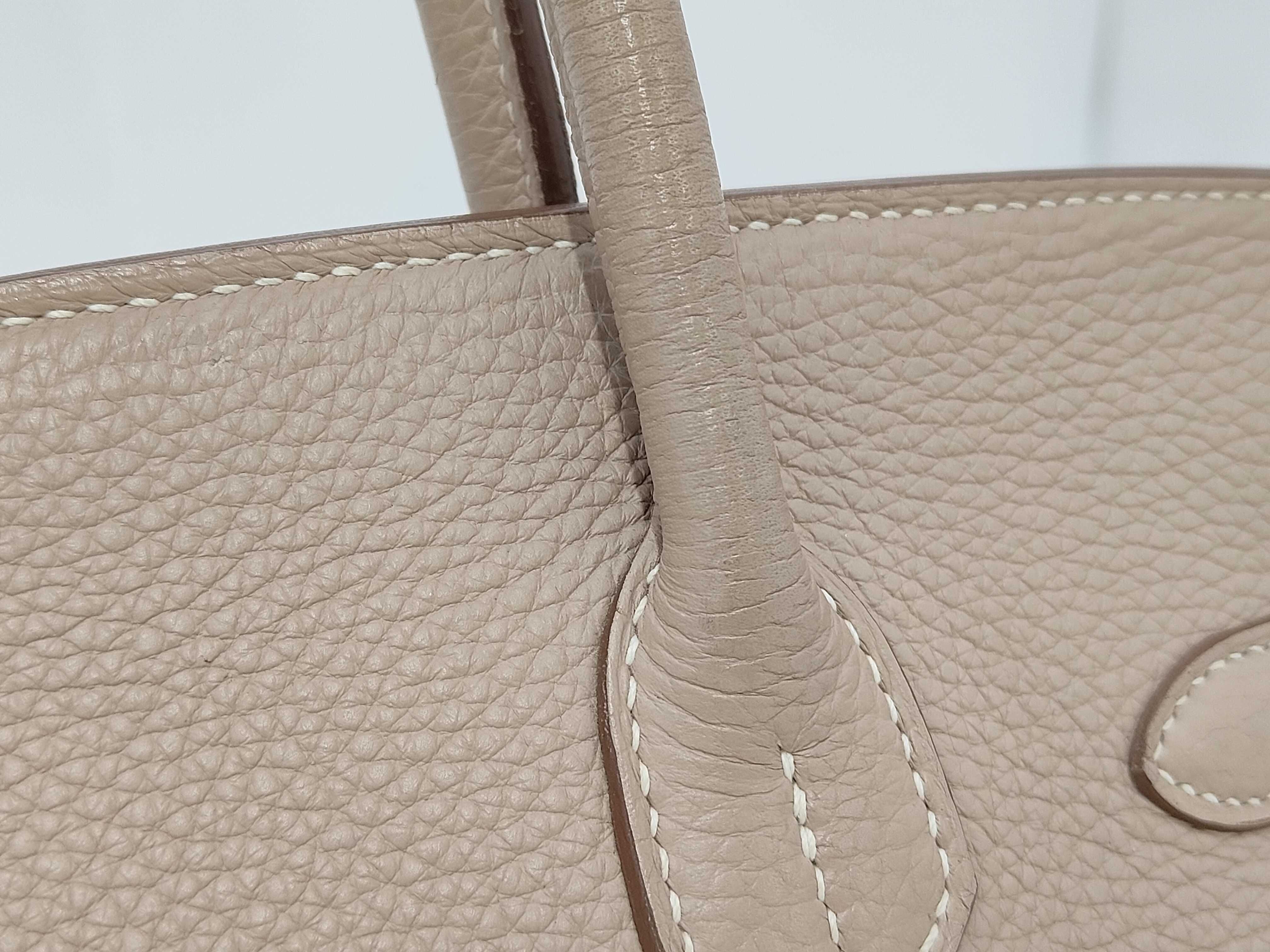 Birkin 30 Togo Argile Silver Hardware P Stamp Handbag — view 3