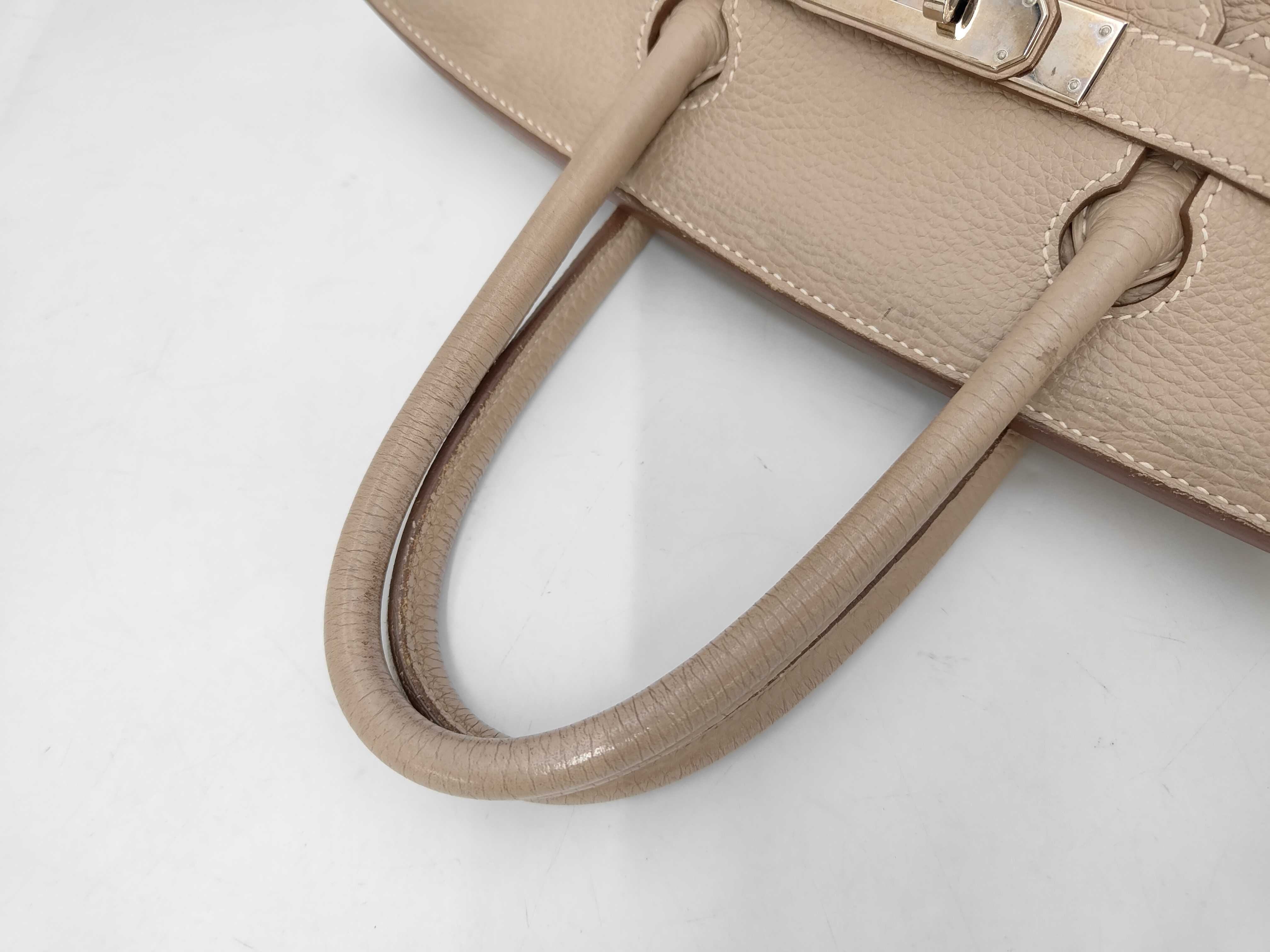 Birkin 30 Togo Argile Silver Hardware P Stamp Handbag — view 4