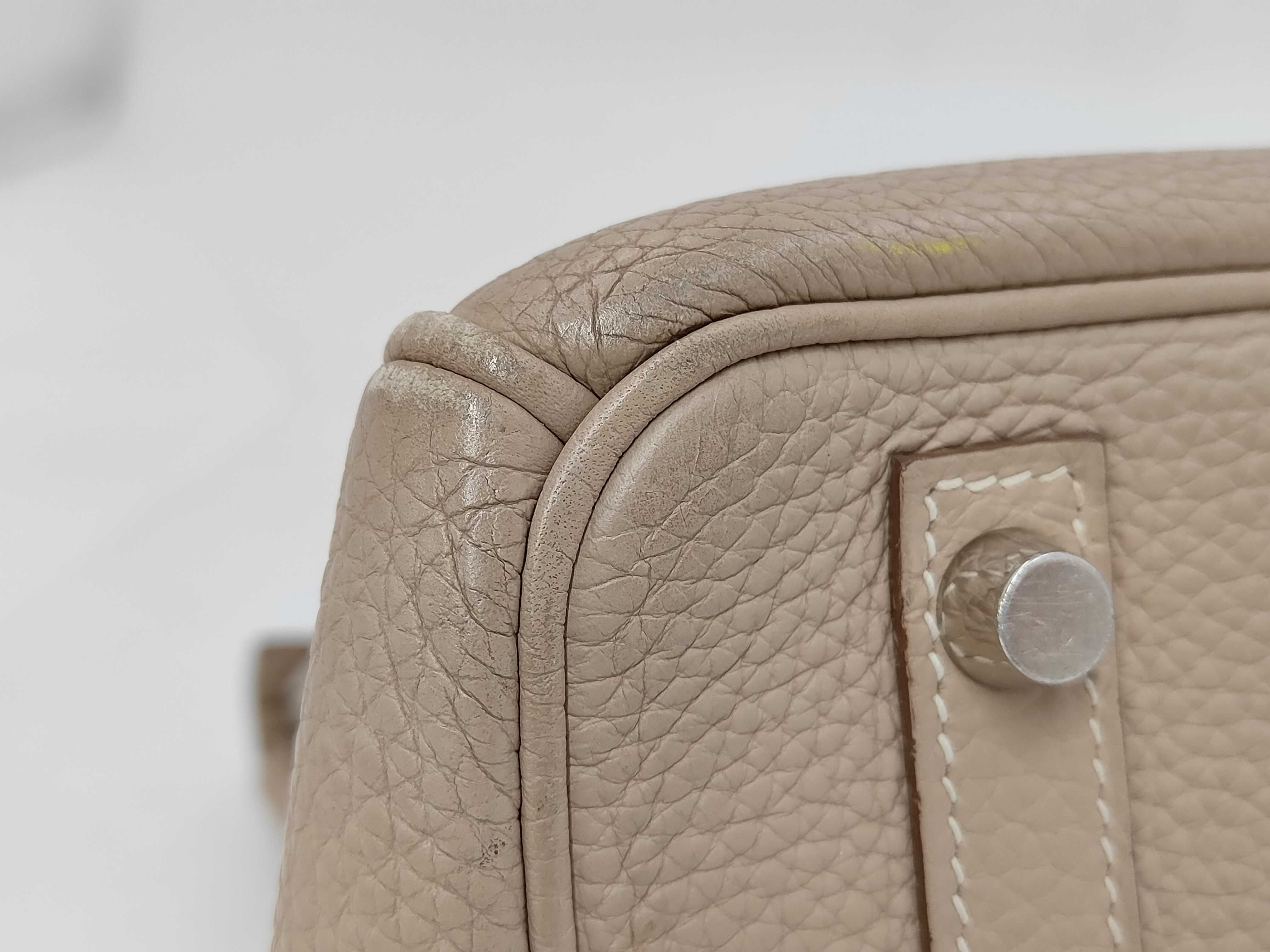 Birkin 30 Togo Argile Silver Hardware P Stamp Handbag — view 6