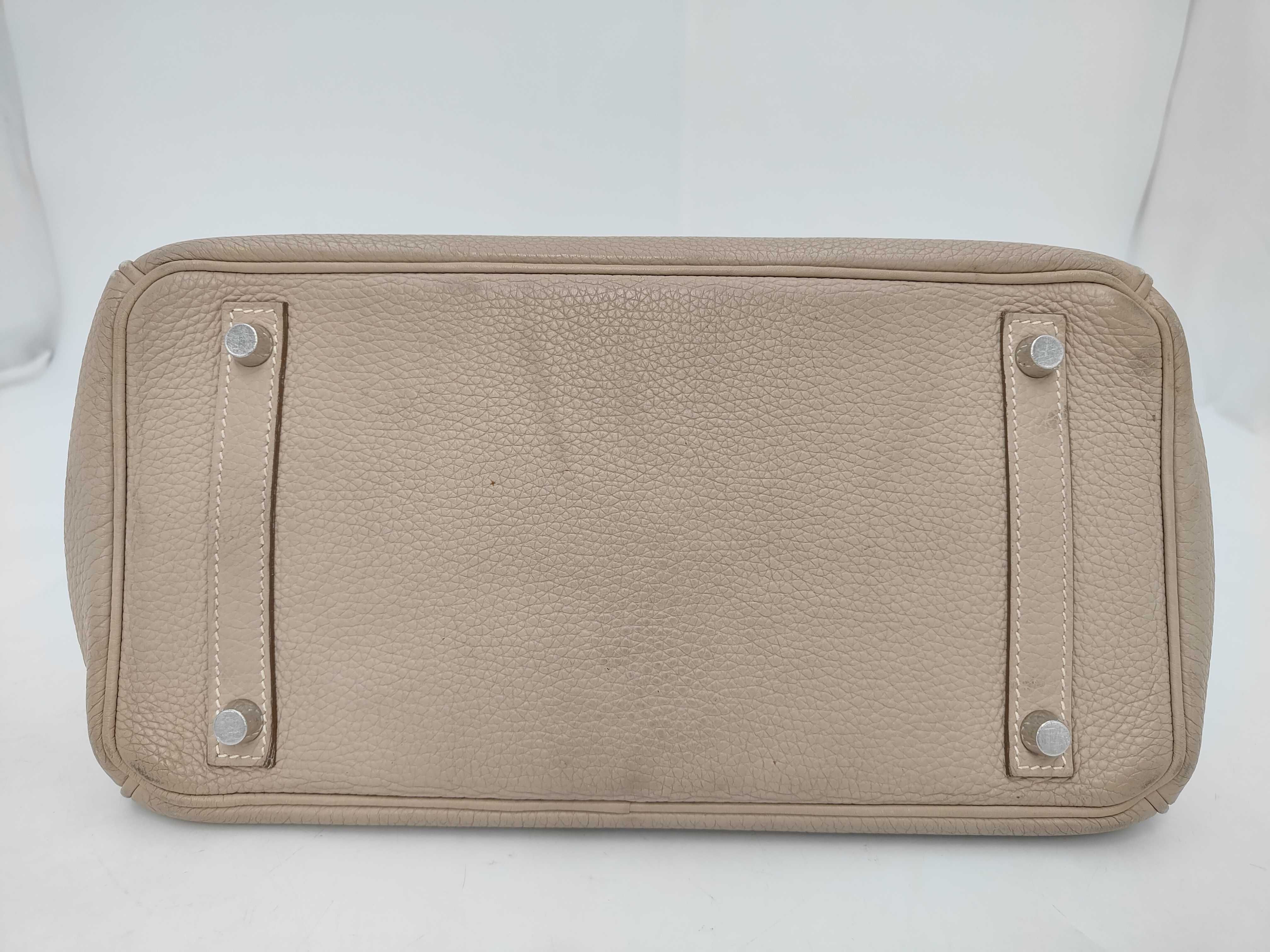 Birkin 30 Togo Argile Silver Hardware P Stamp Handbag — view 7