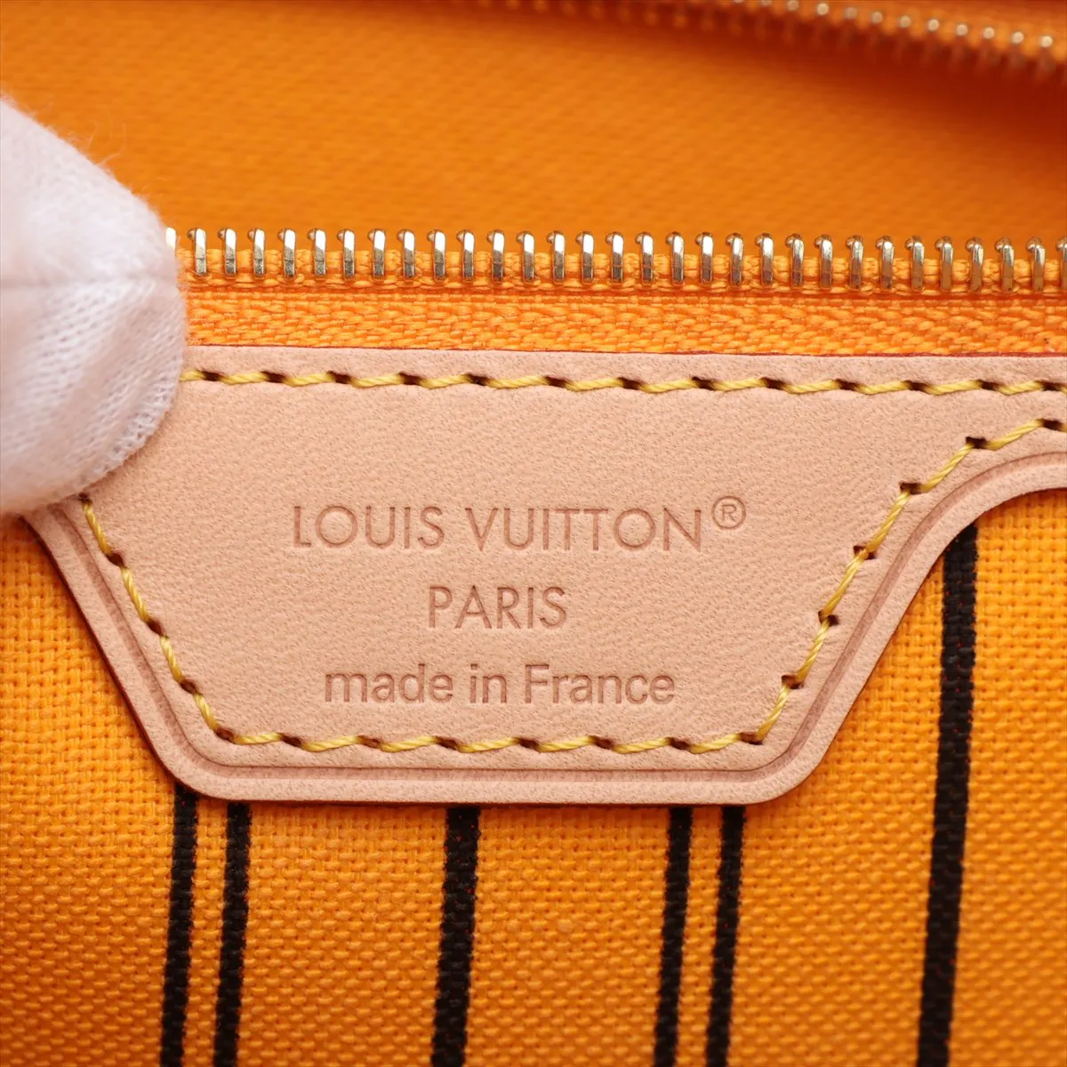 Monogram Neverfull Inside Out MM M11947 Brown x Yellow (RFID detected) — view 10