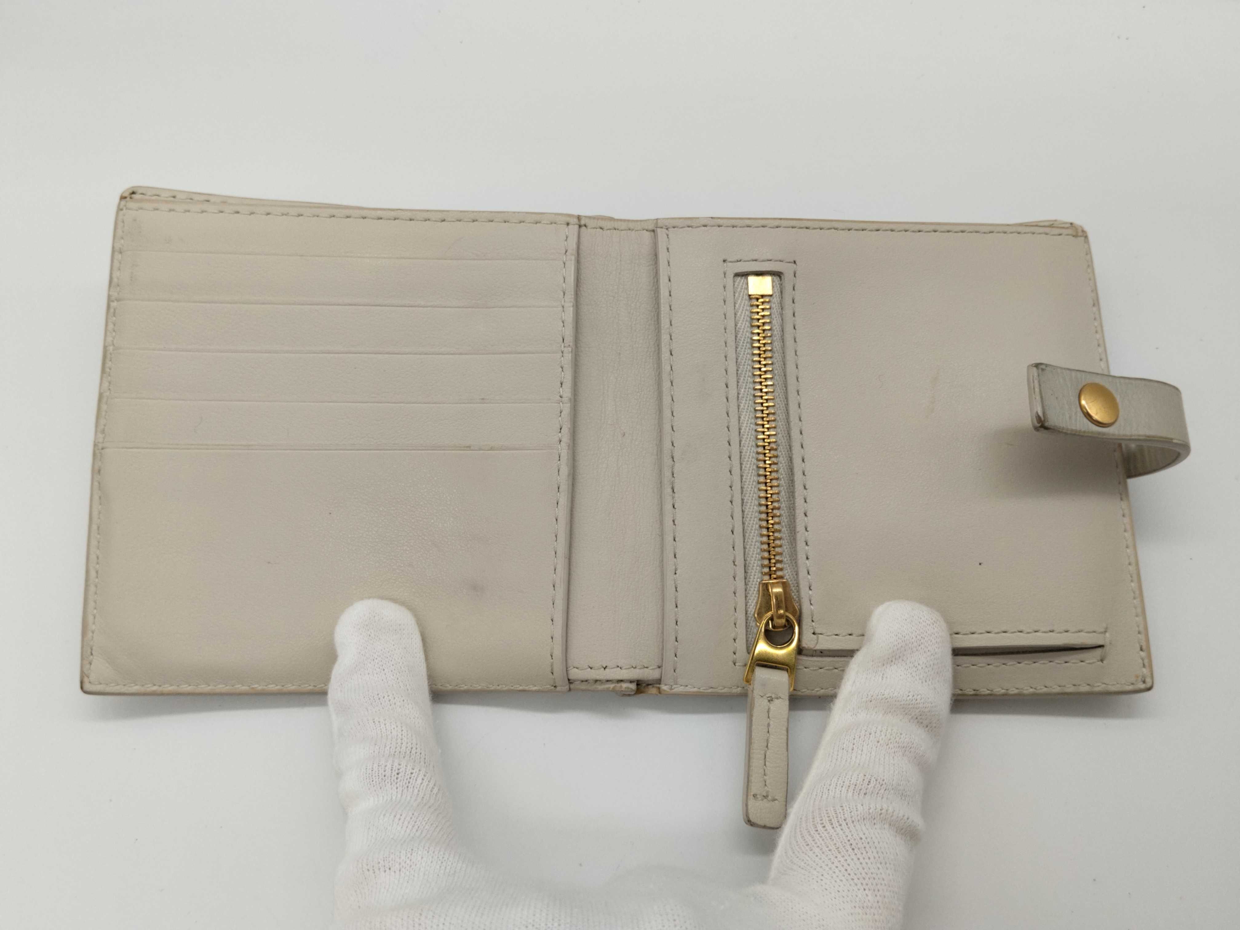 Padded Maxi Intrecciato Flap Wallet Compact Wallet — view 14