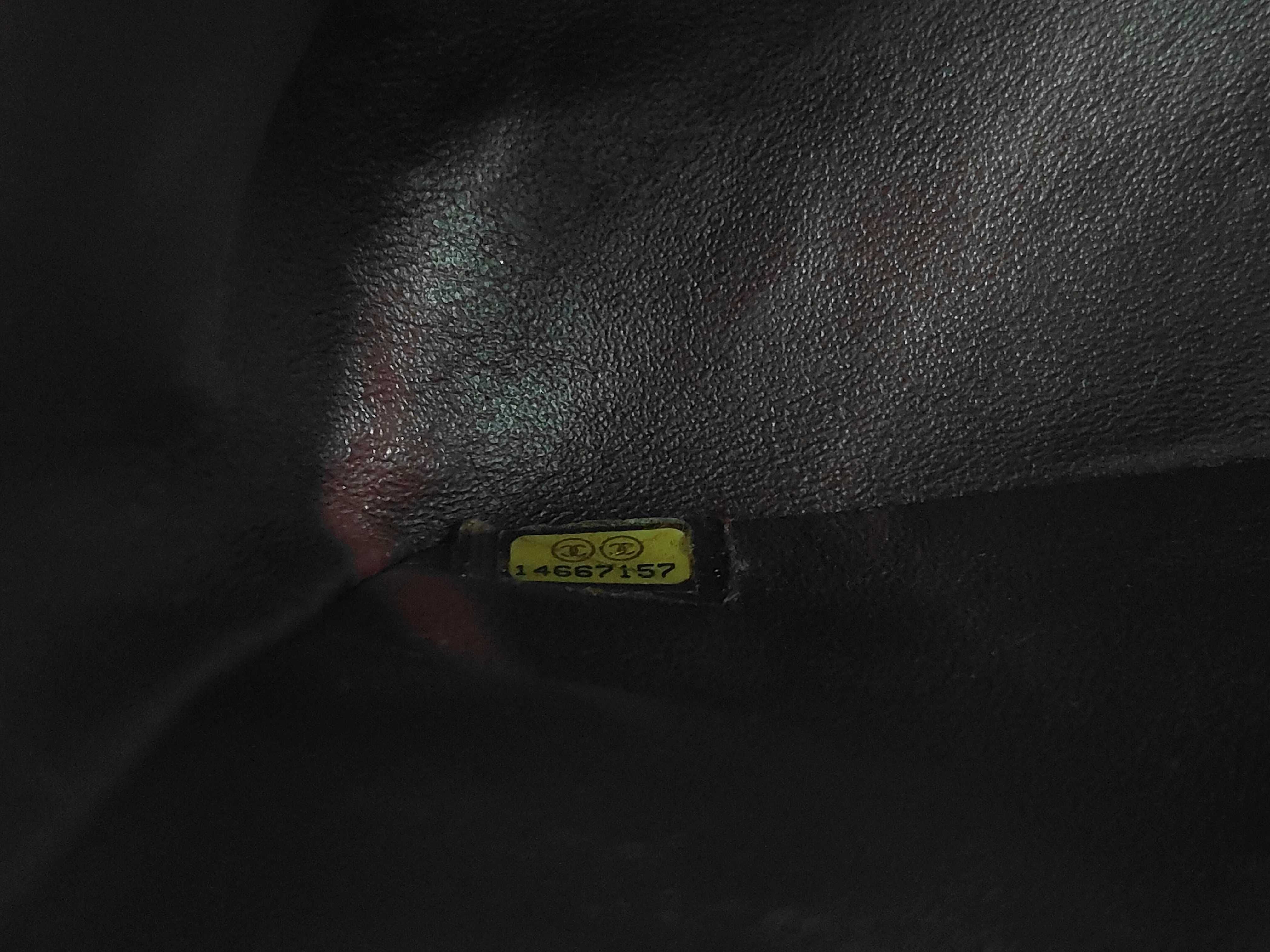 Matelassé Lambskin Classic Flap Chain Shoulder Bag (with seal, serial number 14) — view 12