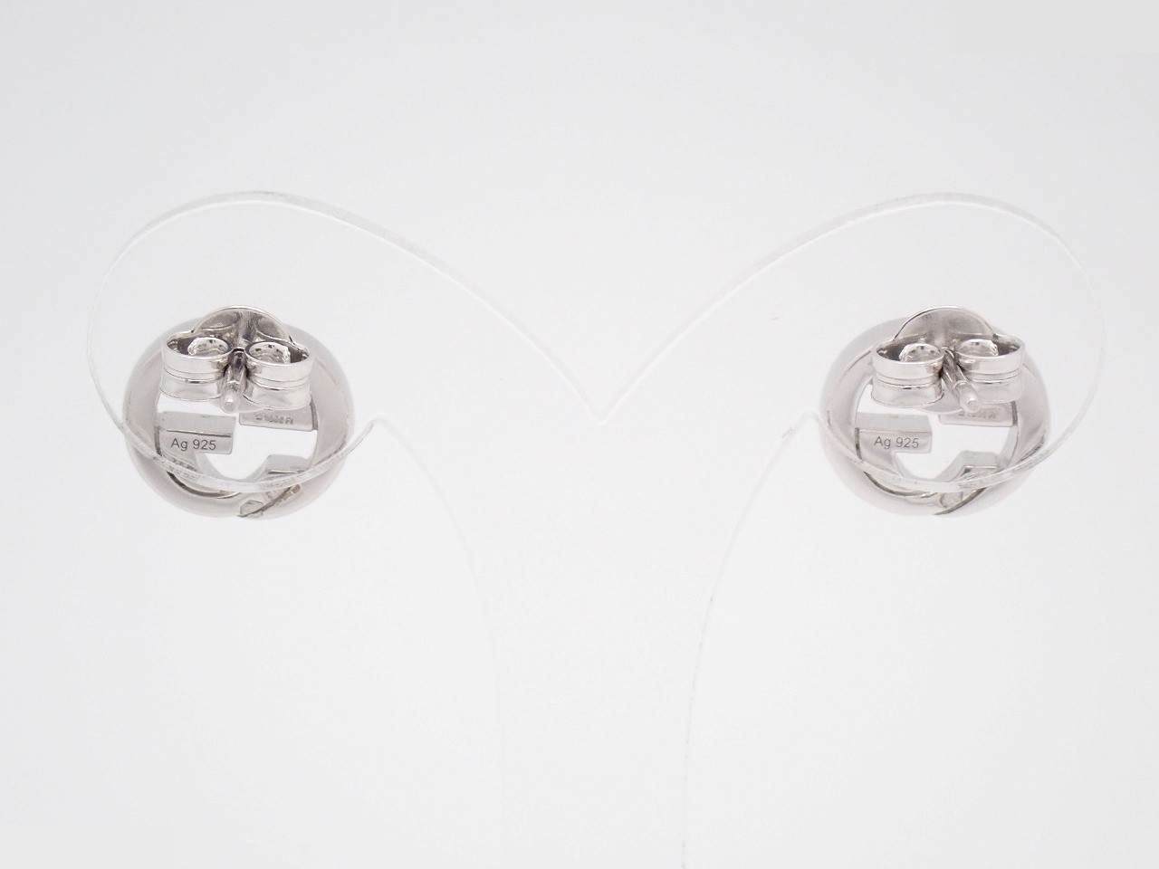 Interlocking G Earrings, 925 sterling silver, 3.5g — view 2