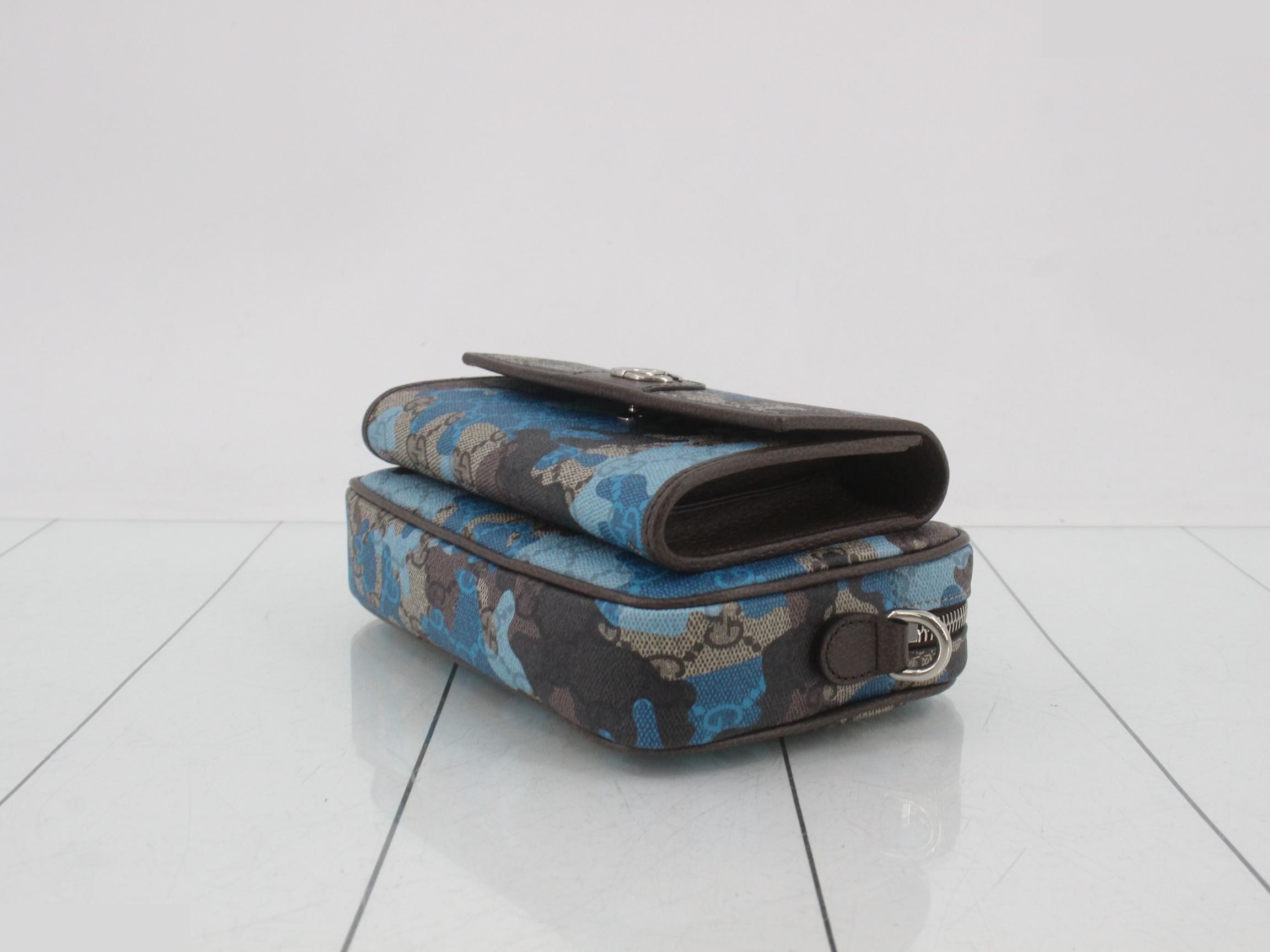 Unused GG Supreme camouflage shoulder bag — view 6
