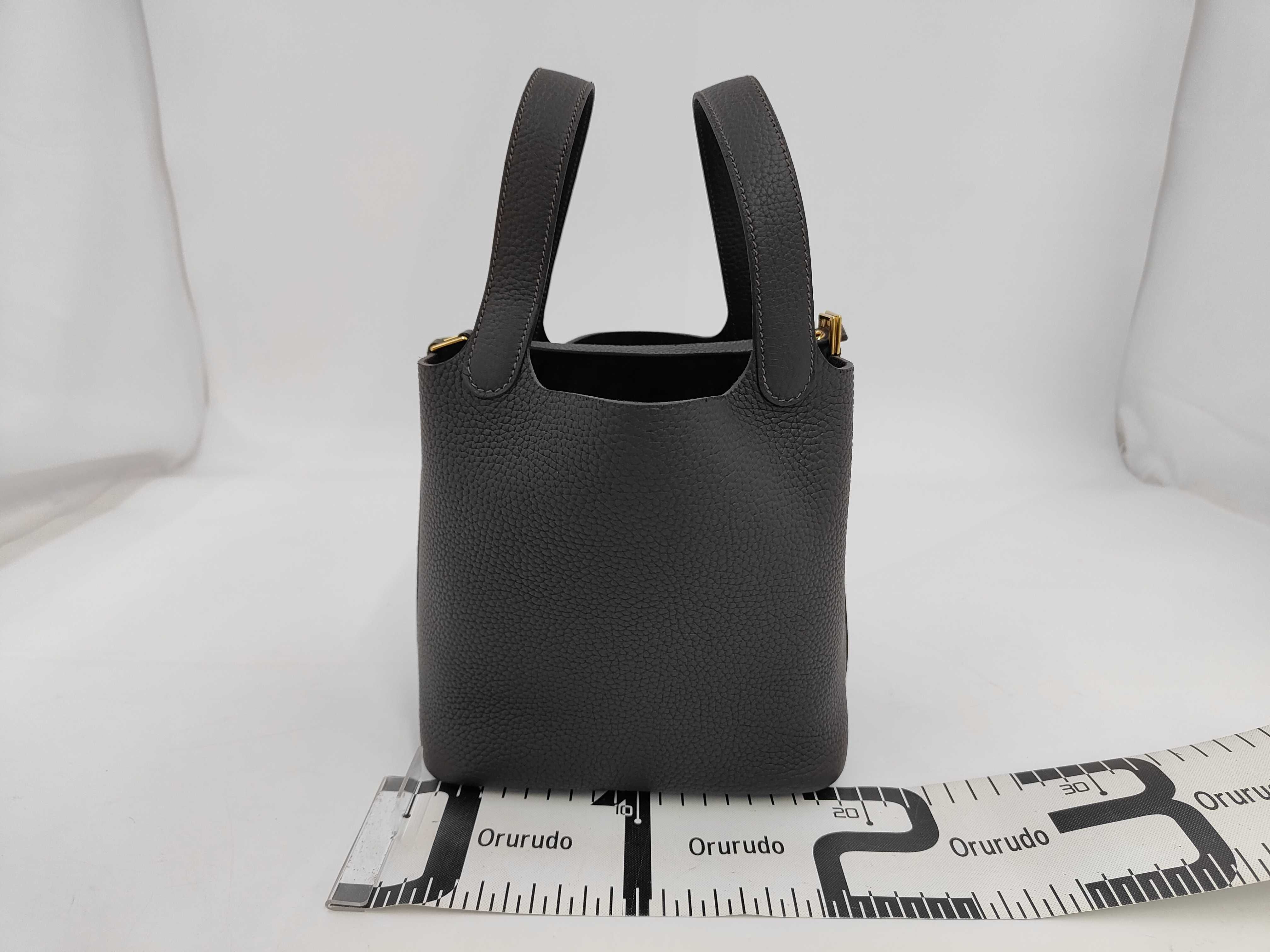 Picotin Lock PM Beblanc Gold Hardware G Stamp Handbag — view 2