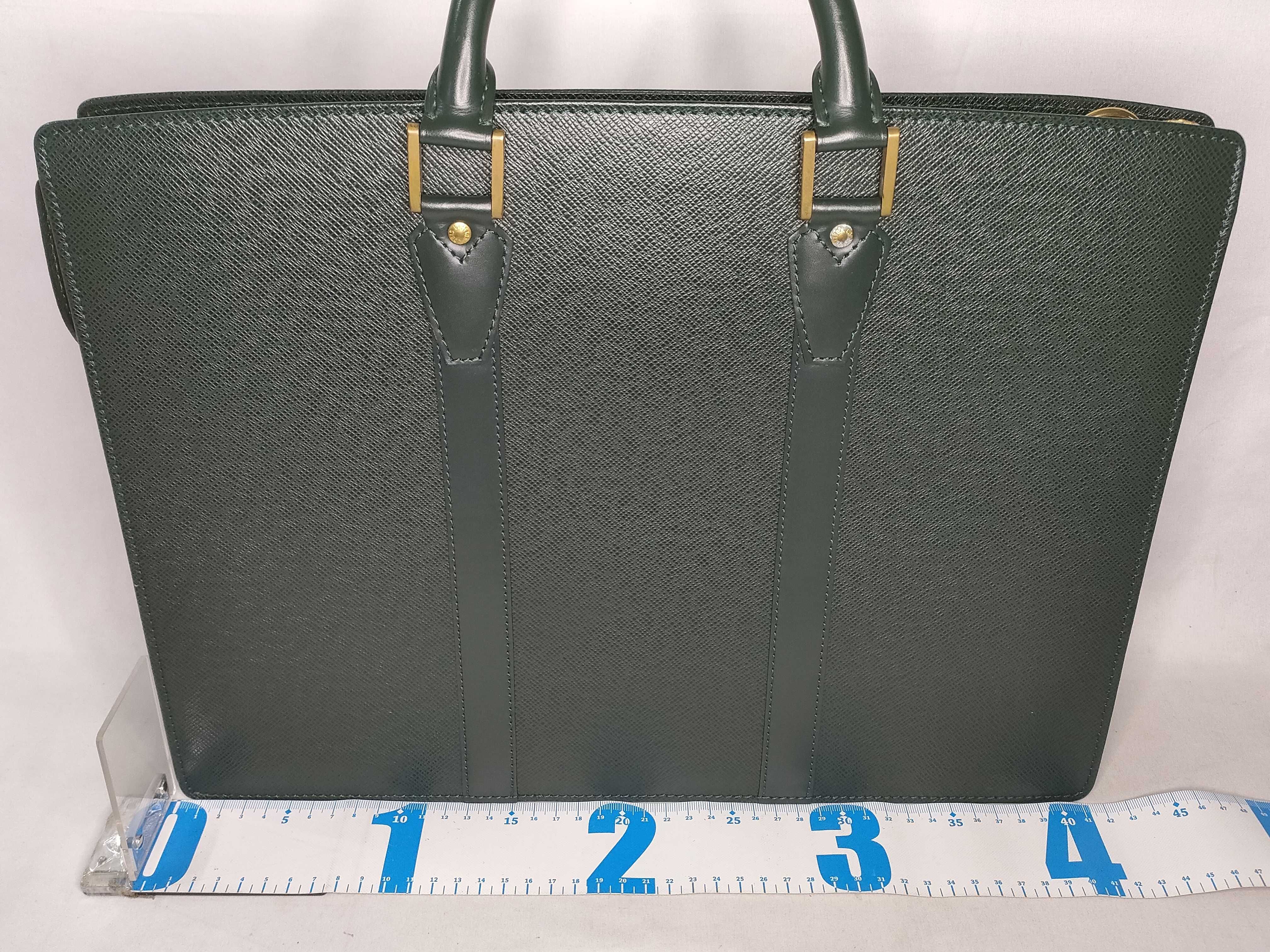 Taiga Leather Bag, Portedocument Rosan M30054, Serial number unclear, sticky interior pocket, business bag. — view 2