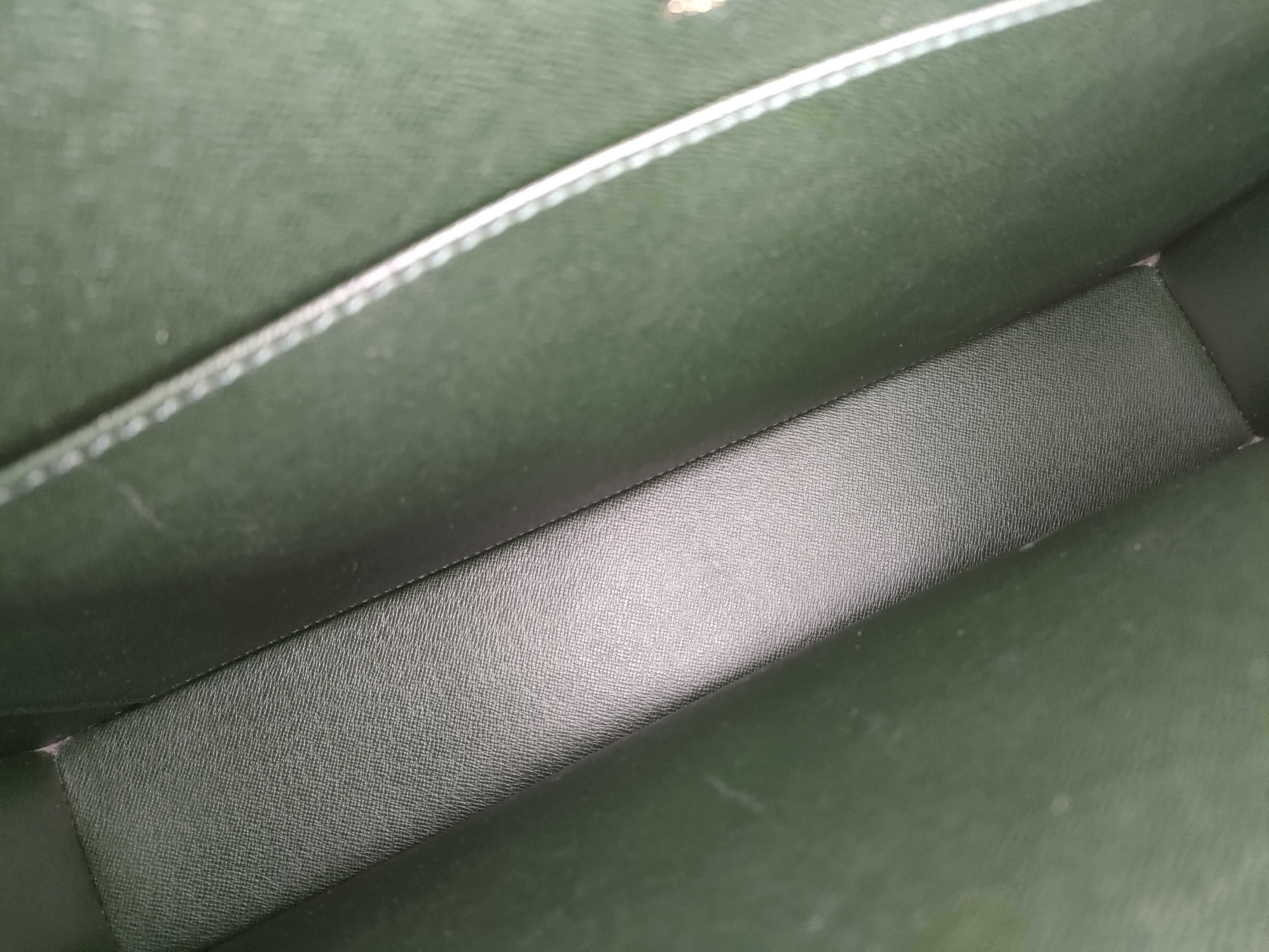 Taiga Leather Bag, Portedocument Rosan M30054, Serial number unclear, sticky interior pocket, business bag. — view 12