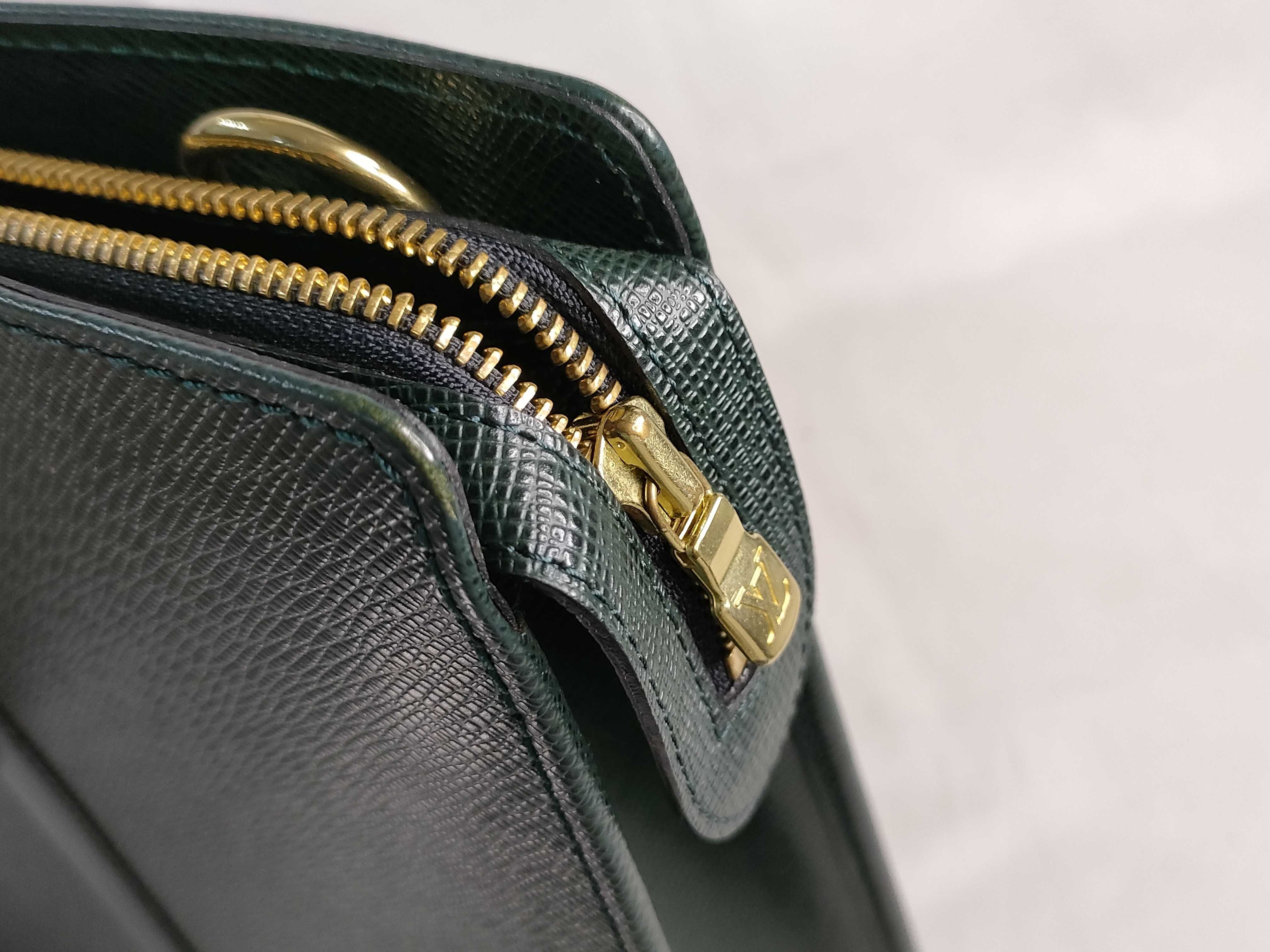 Taiga Leather Bag, Portedocument Rosan M30054, Serial number unclear, sticky interior pocket, business bag. — view 14
