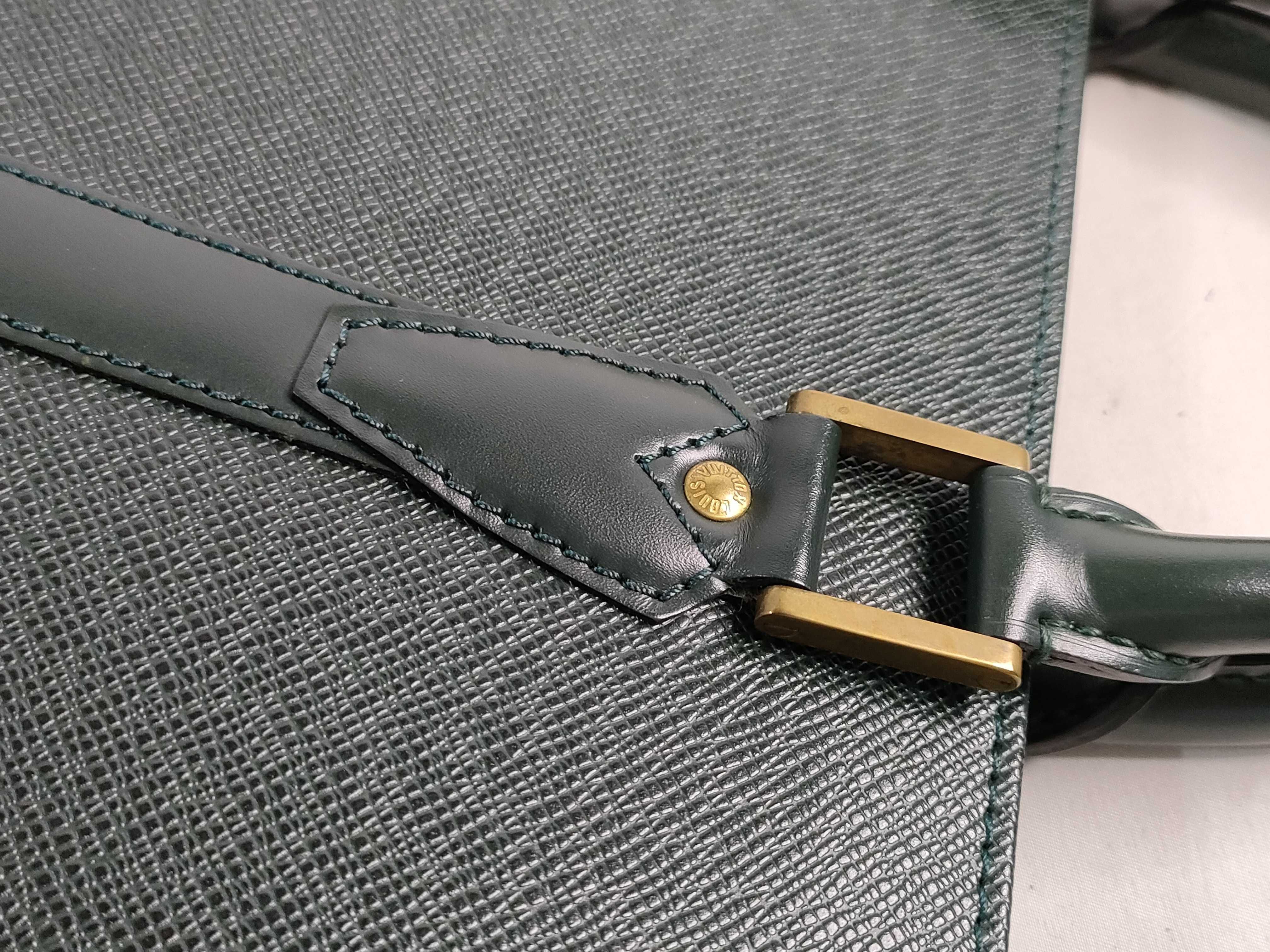 Taiga Leather Bag, Portedocument Rosan M30054, Serial number unclear, sticky interior pocket, business bag. — view 5