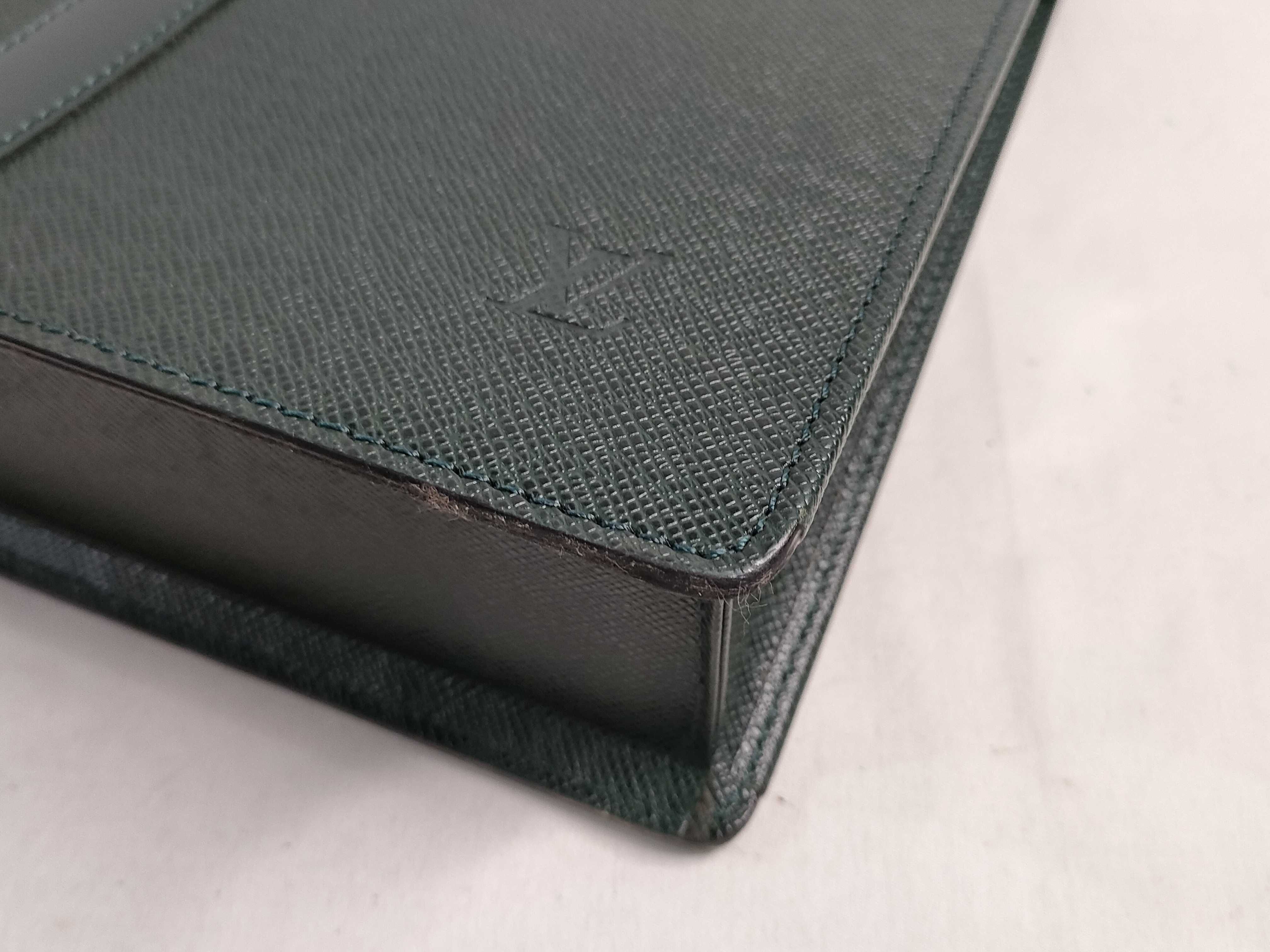 Taiga Leather Bag, Portedocument Rosan M30054, Serial number unclear, sticky interior pocket, business bag. — view 6