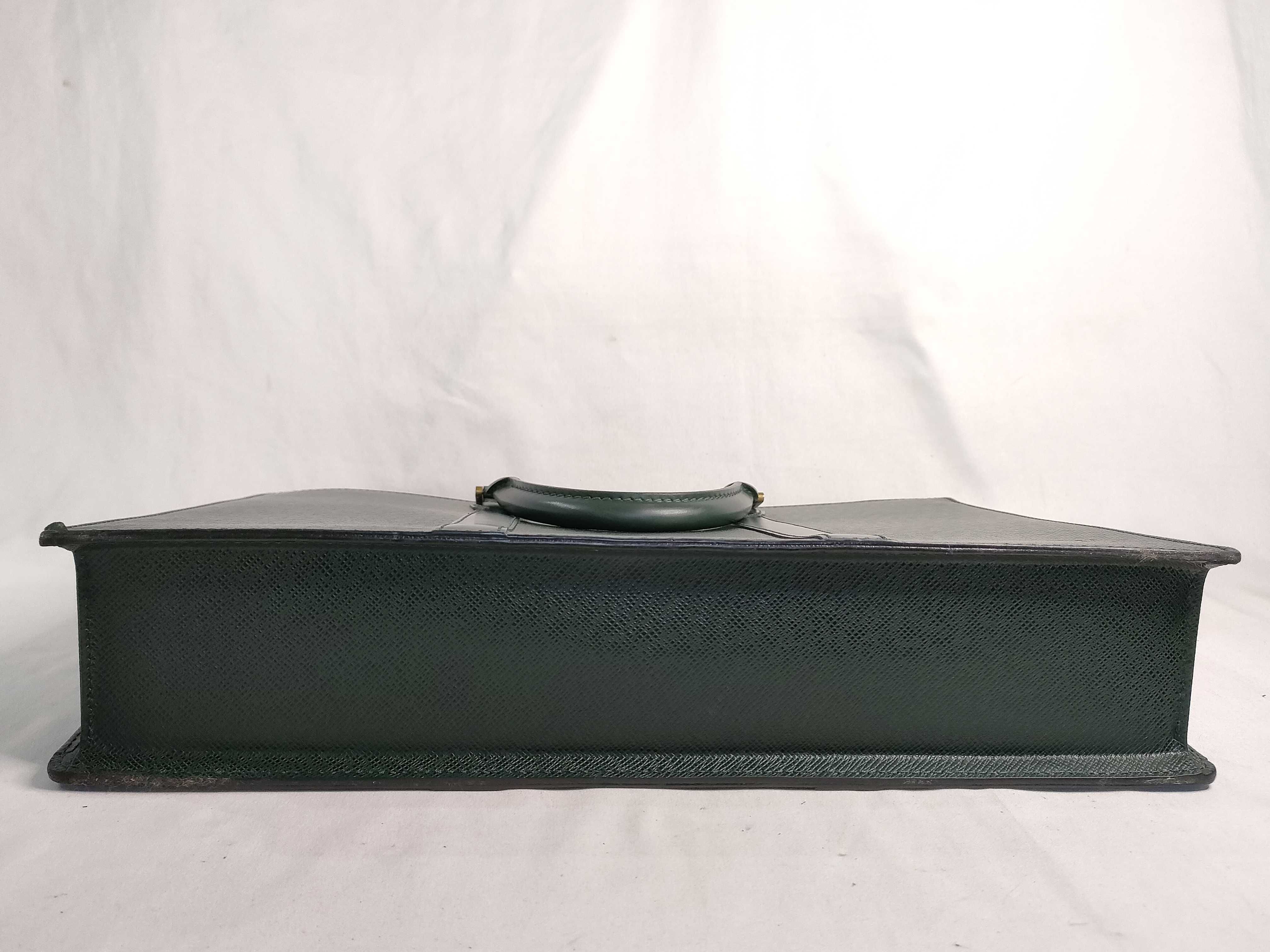 Taiga Leather Bag, Portedocument Rosan M30054, Serial number unclear, sticky interior pocket, business bag. — view 7