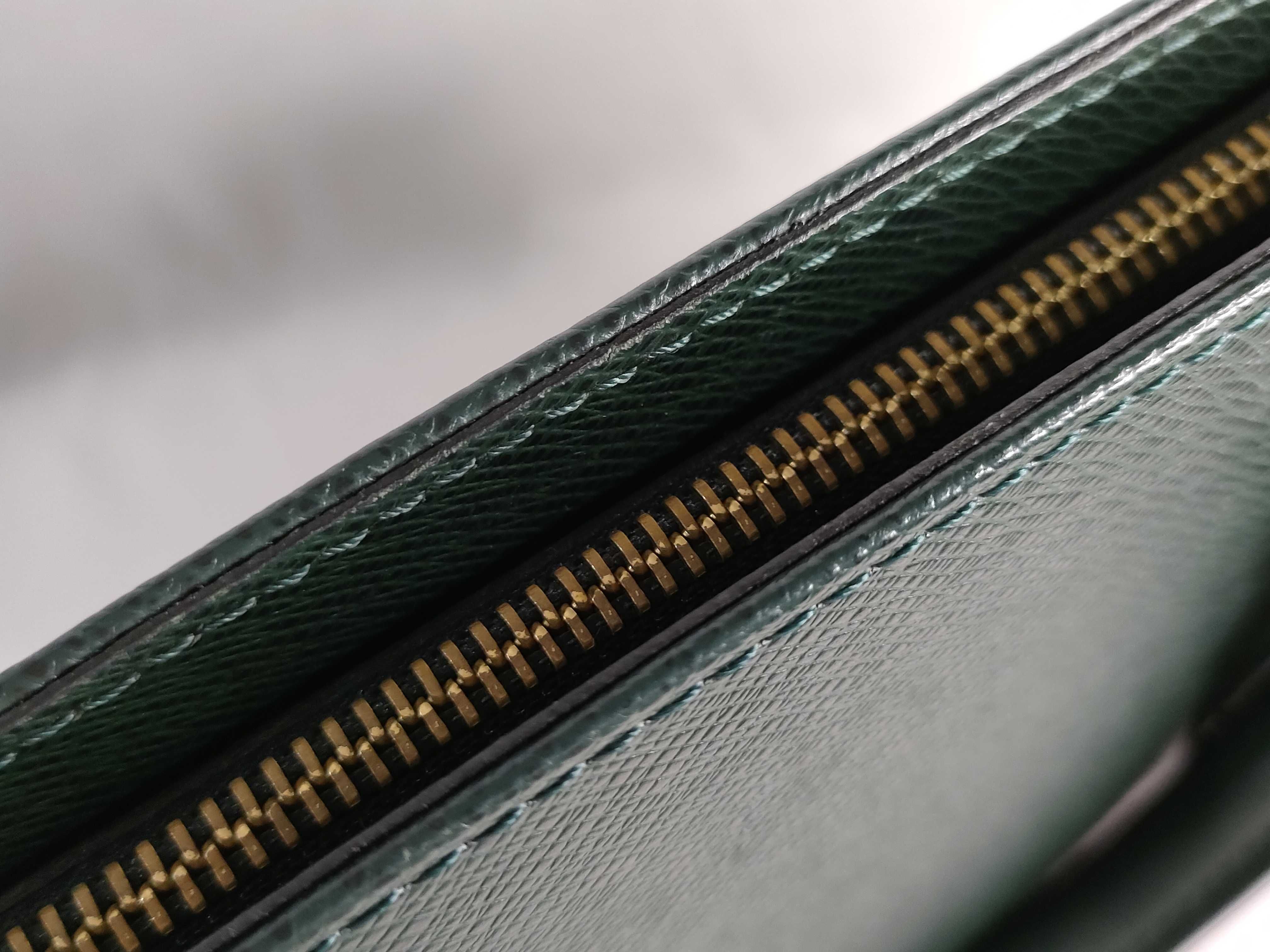 Taiga Leather Bag, Portedocument Rosan M30054, Serial number unclear, sticky interior pocket, business bag. — view 8