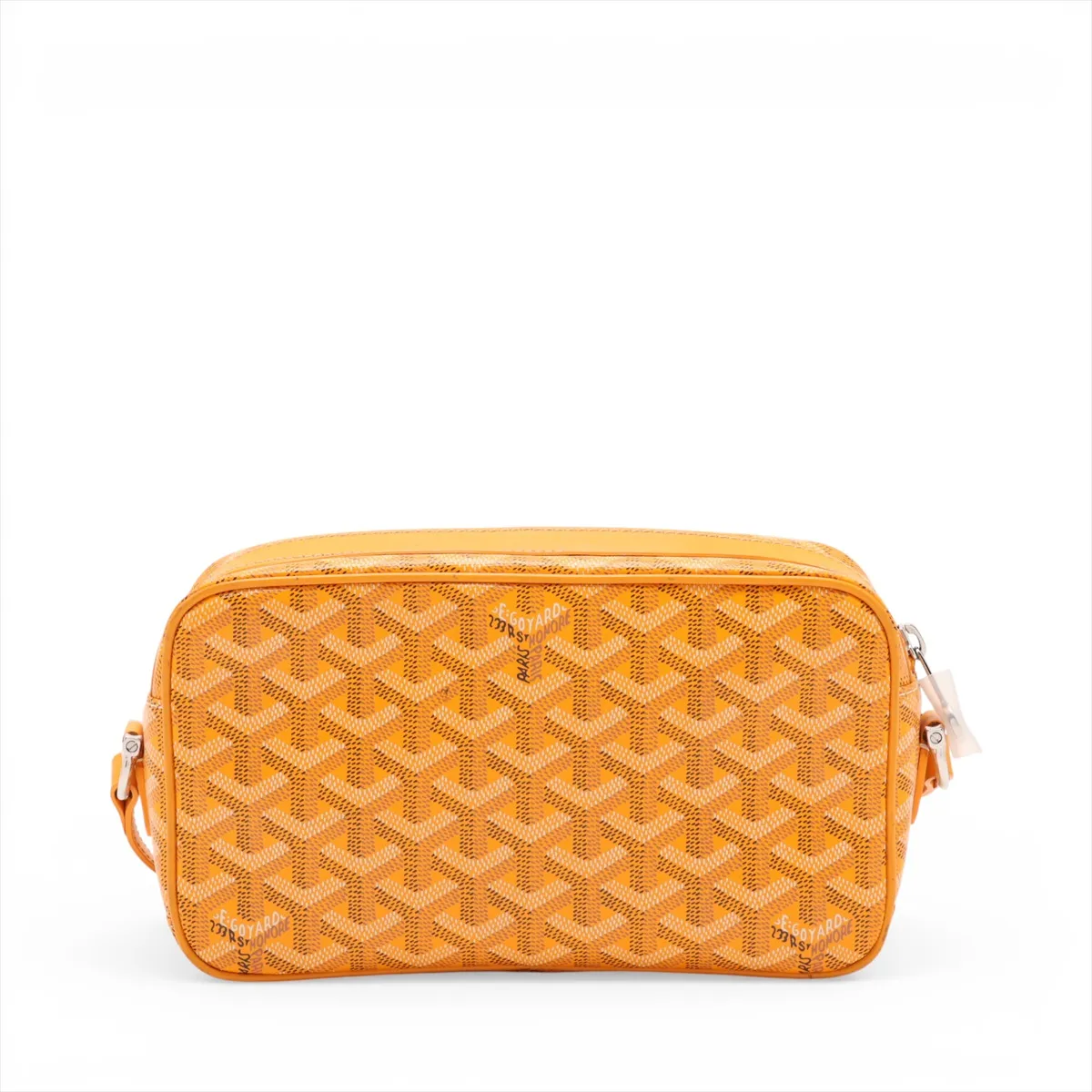 Cup Vert PVC x Leather Shoulder Bag, Yellow — view 2
