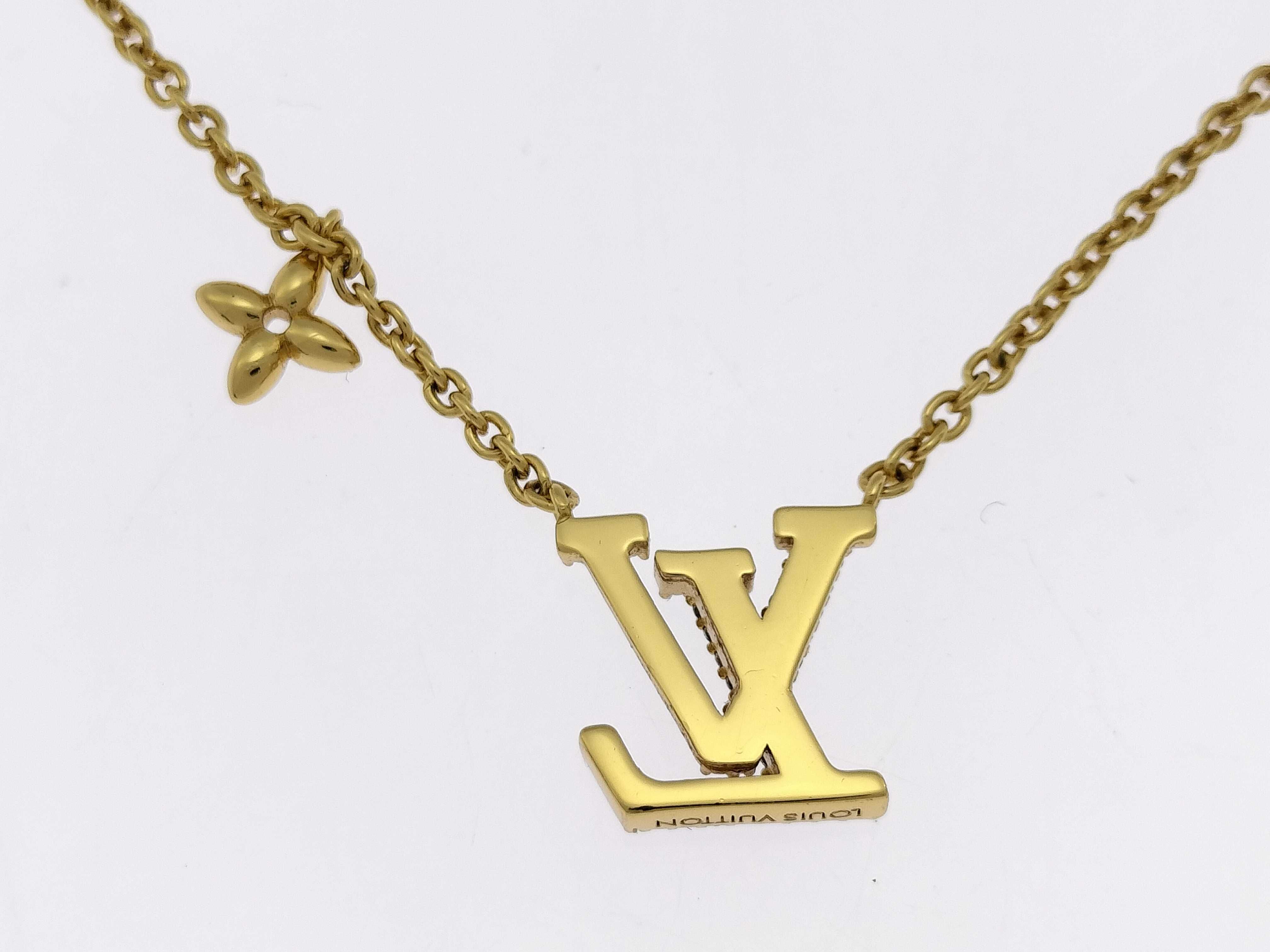 M00596 Collier Iconic Necklace GP x Rhinestone Gold Necklace — view 5