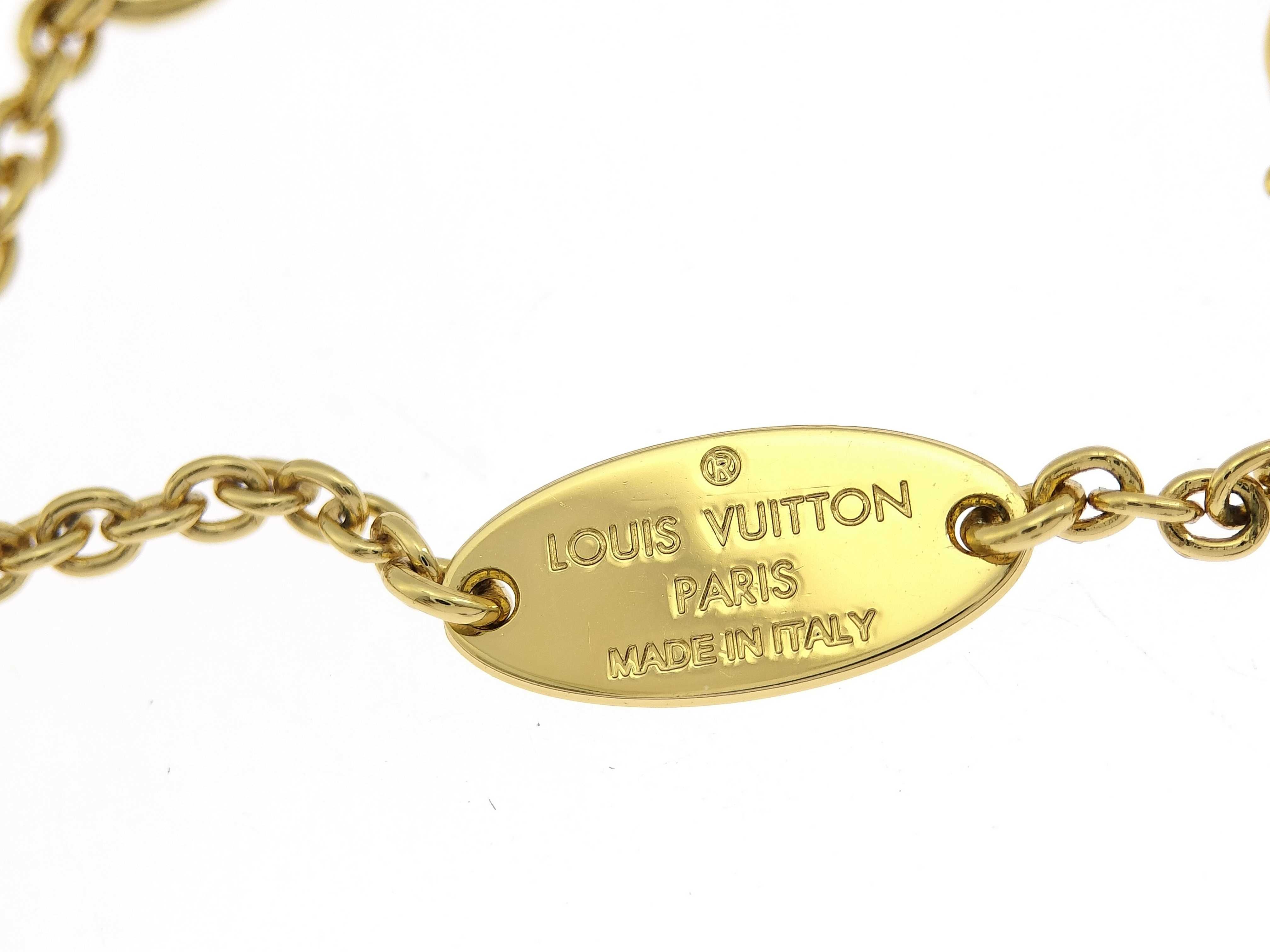 M00596 Collier Iconic Necklace GP x Rhinestone Gold Necklace — view 7