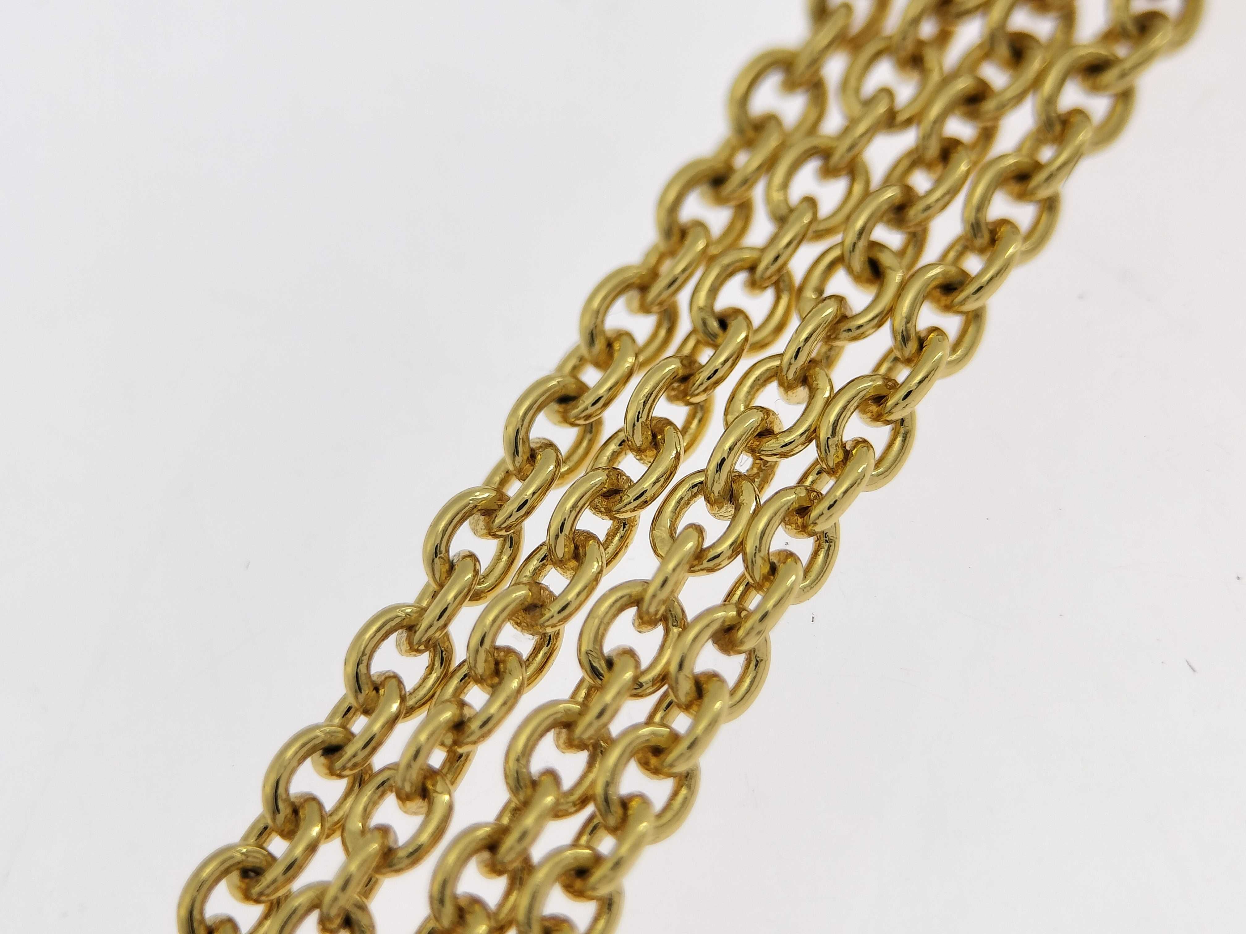 M00596 Collier Iconic Necklace GP x Rhinestone Gold Necklace — view 8
