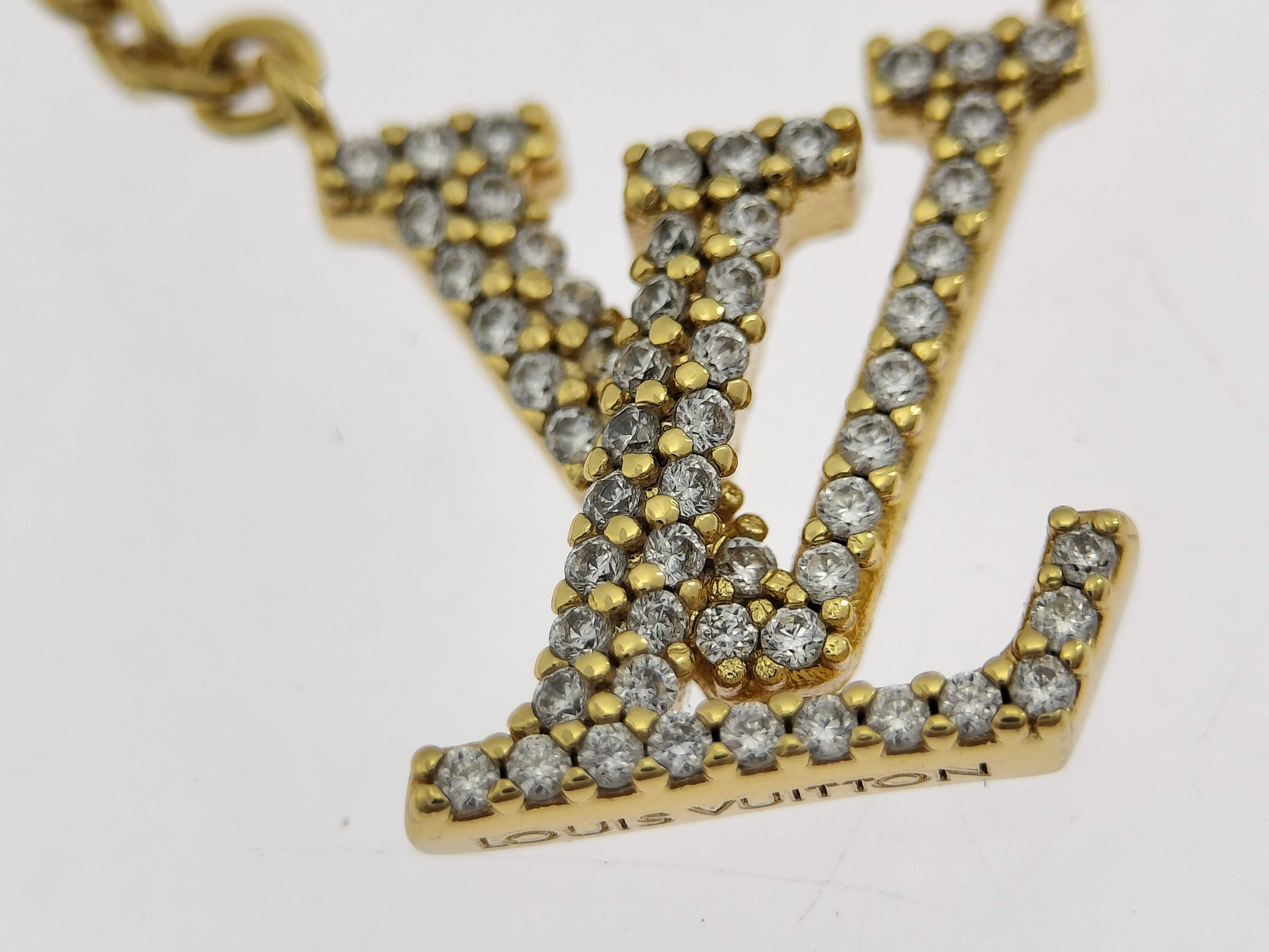 M00596 Collier Iconic Necklace GP x Rhinestone Gold Necklace — view 10