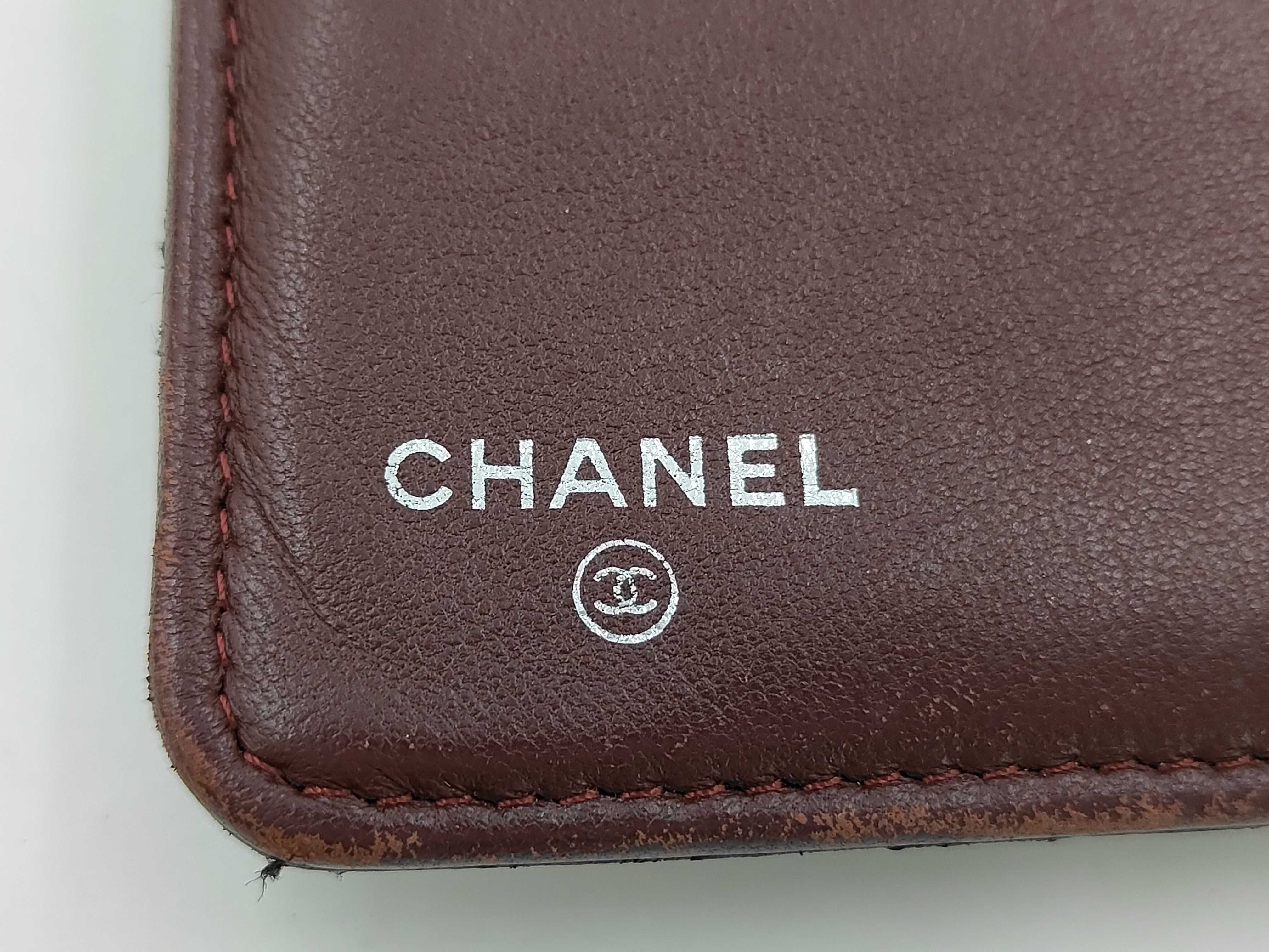 Matelassé Lambskin Bi-fold Wallet, Black, Coco Mark, A31509, Seal 14 series. — view 12
