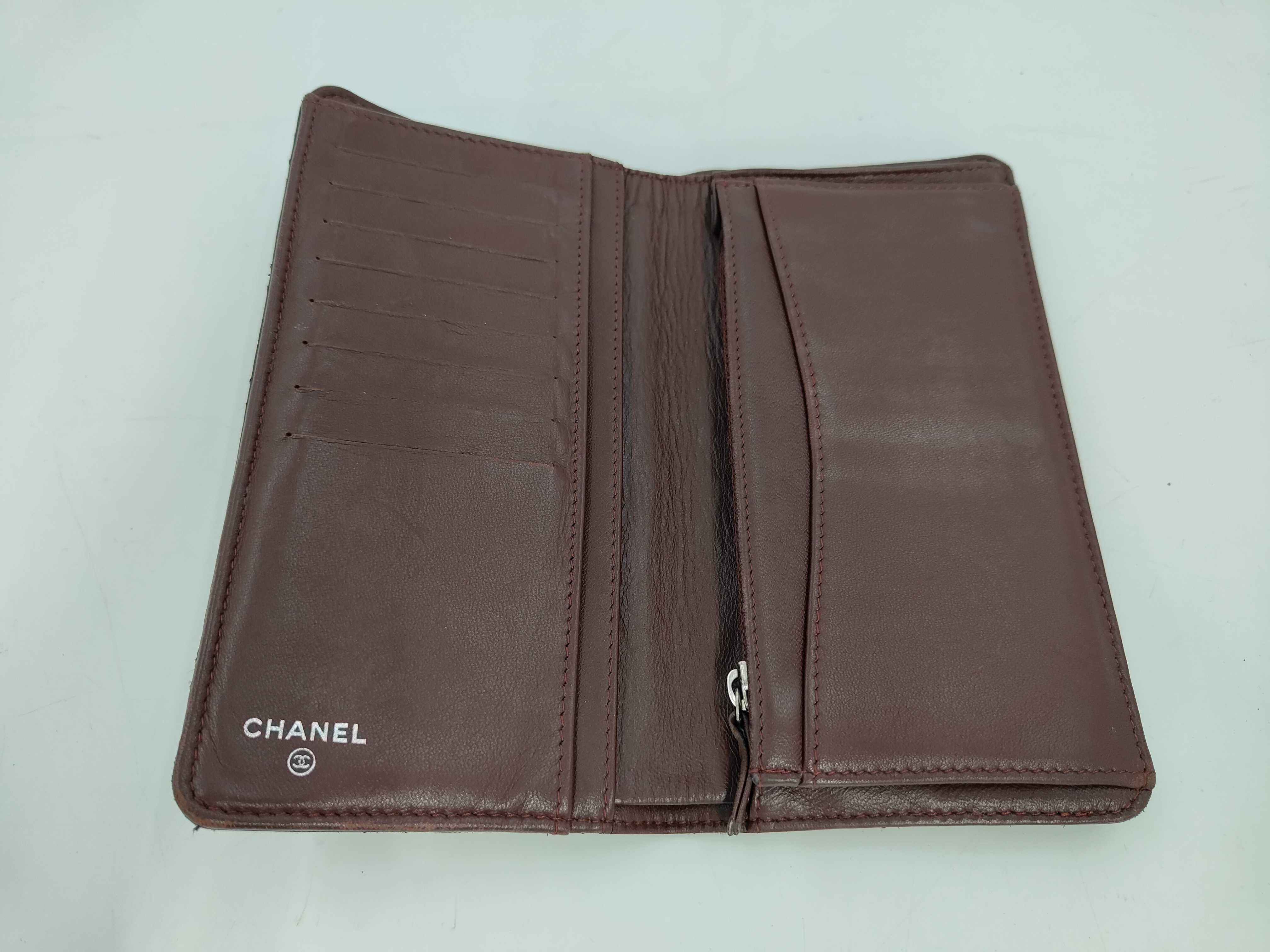 Matelassé Lambskin Bi-fold Wallet, Black, Coco Mark, A31509, Seal 14 series. — view 7