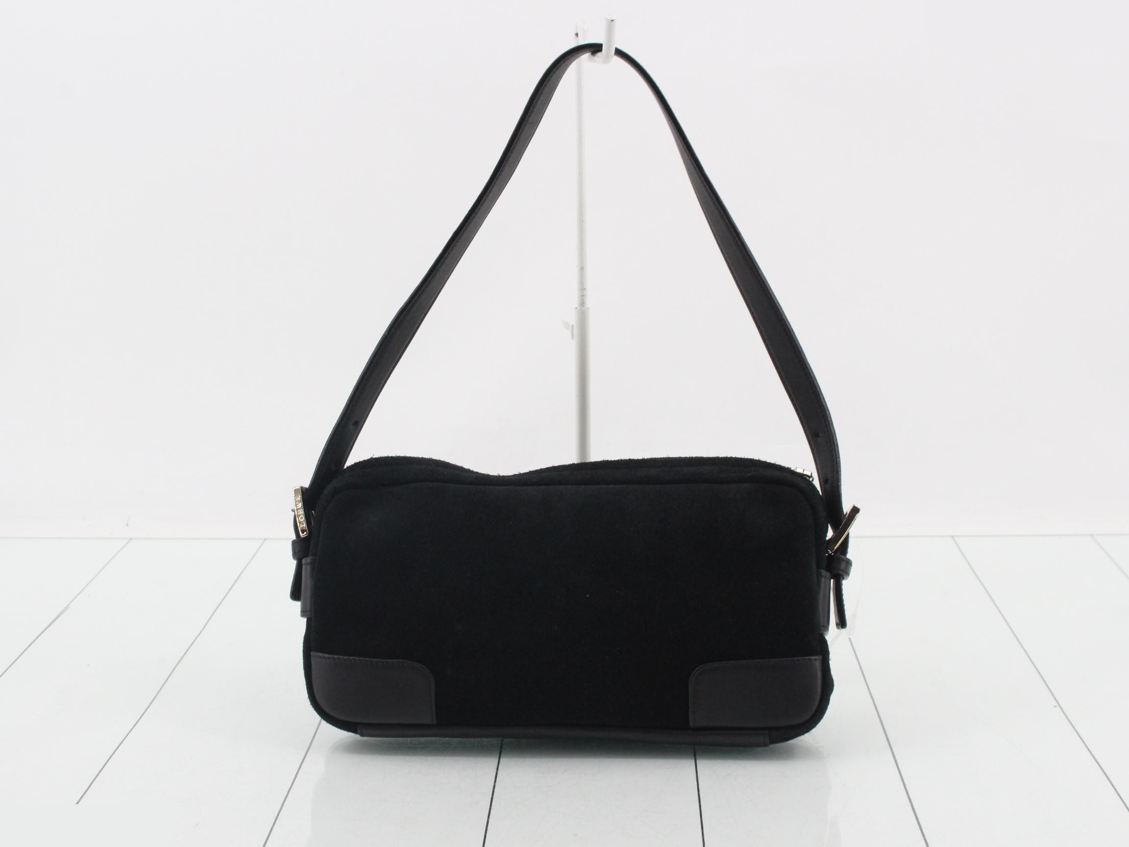 Anagram Suede Shoulder Bag — view 2