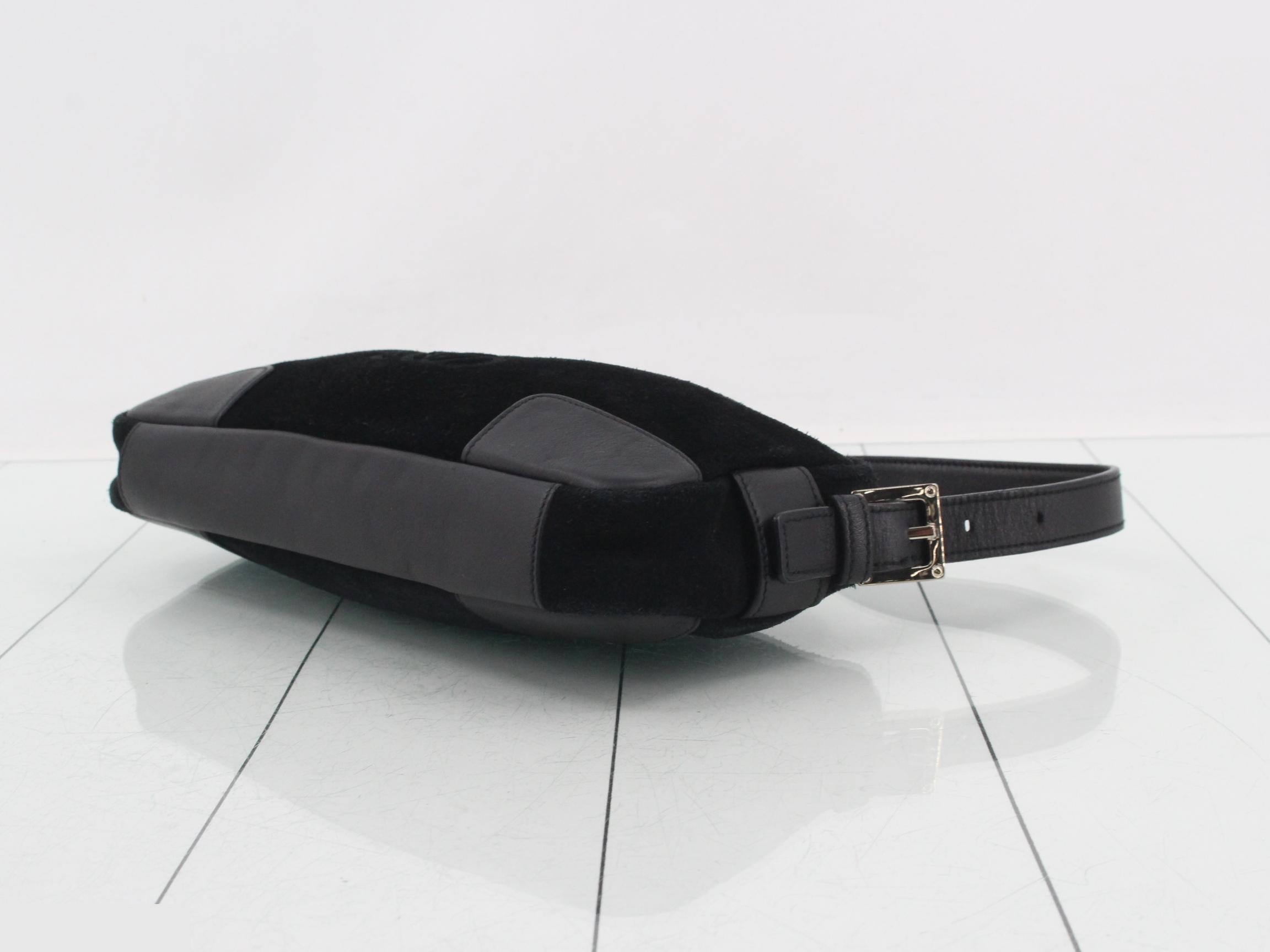 Anagram Suede Shoulder Bag — view 6