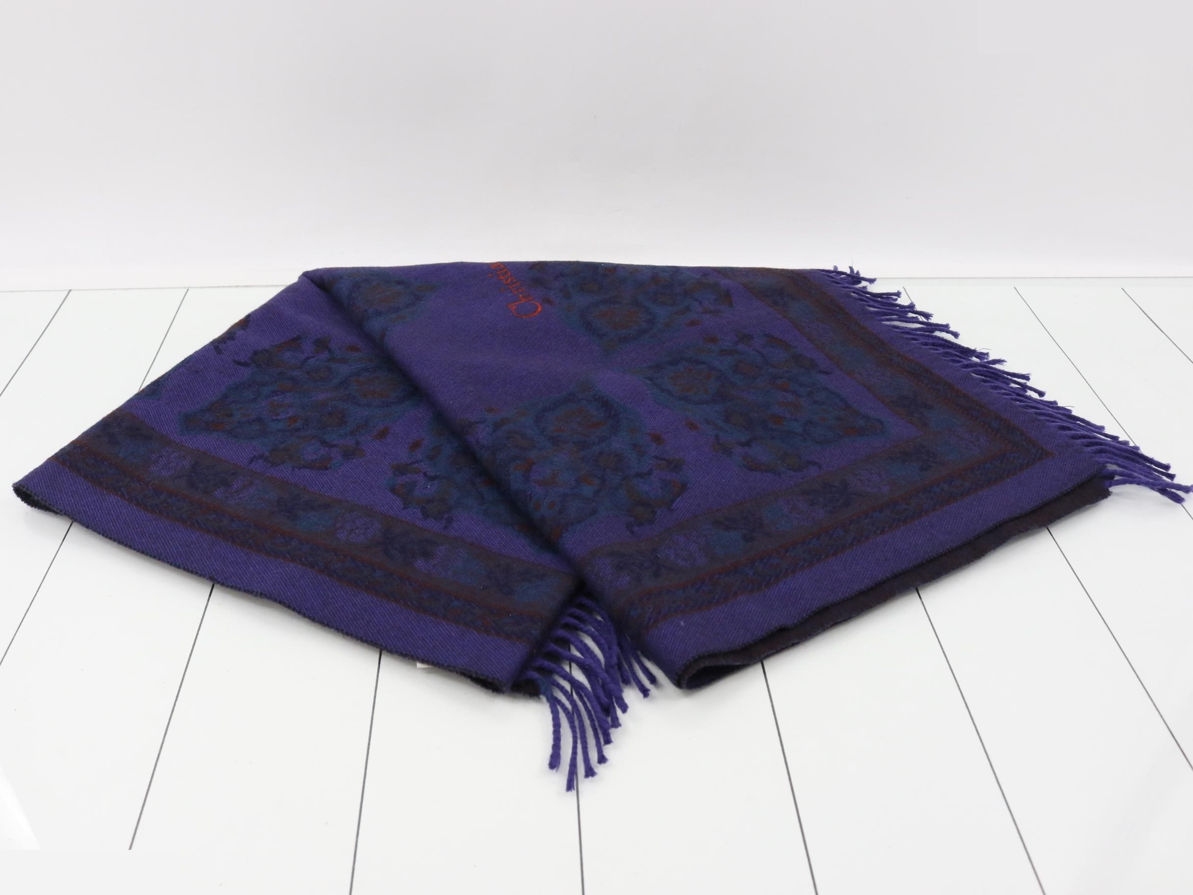 Scarf with logo, purple — view 3