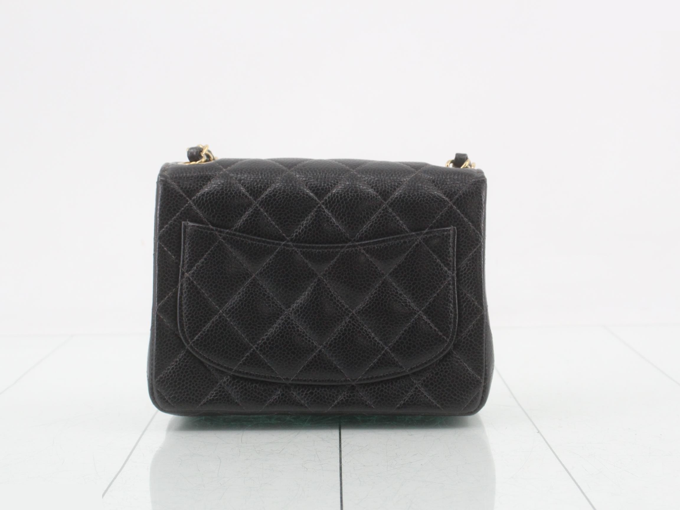 Matelassé 17 Classic Chain Shoulder Bag, Caviar Leather, Black, Series 9, W17cm — view 2