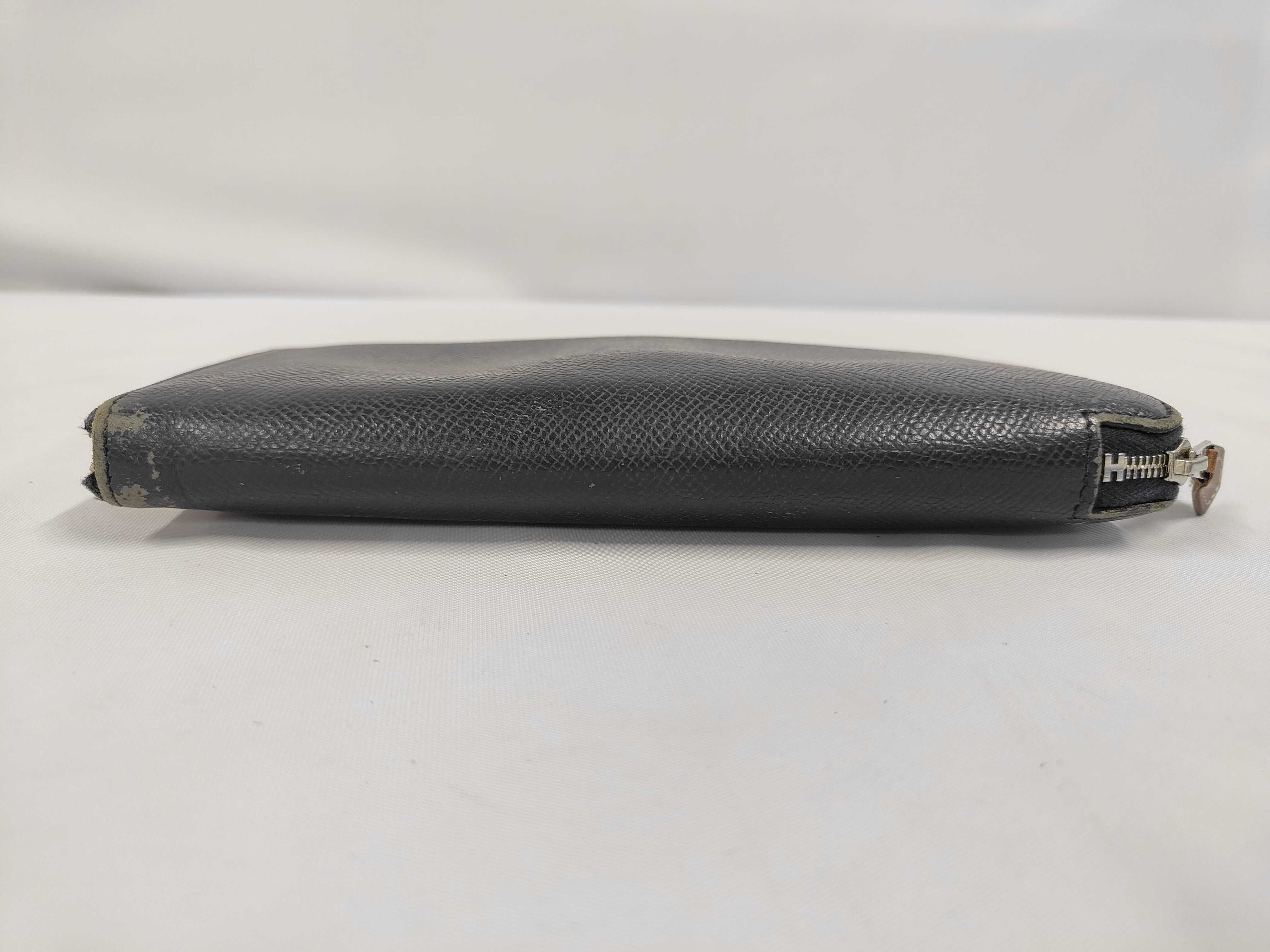 Azap Silk In Classic Veau Epsom Leather Wallet, Silver Hardware, Navy, A (Model) — view 3