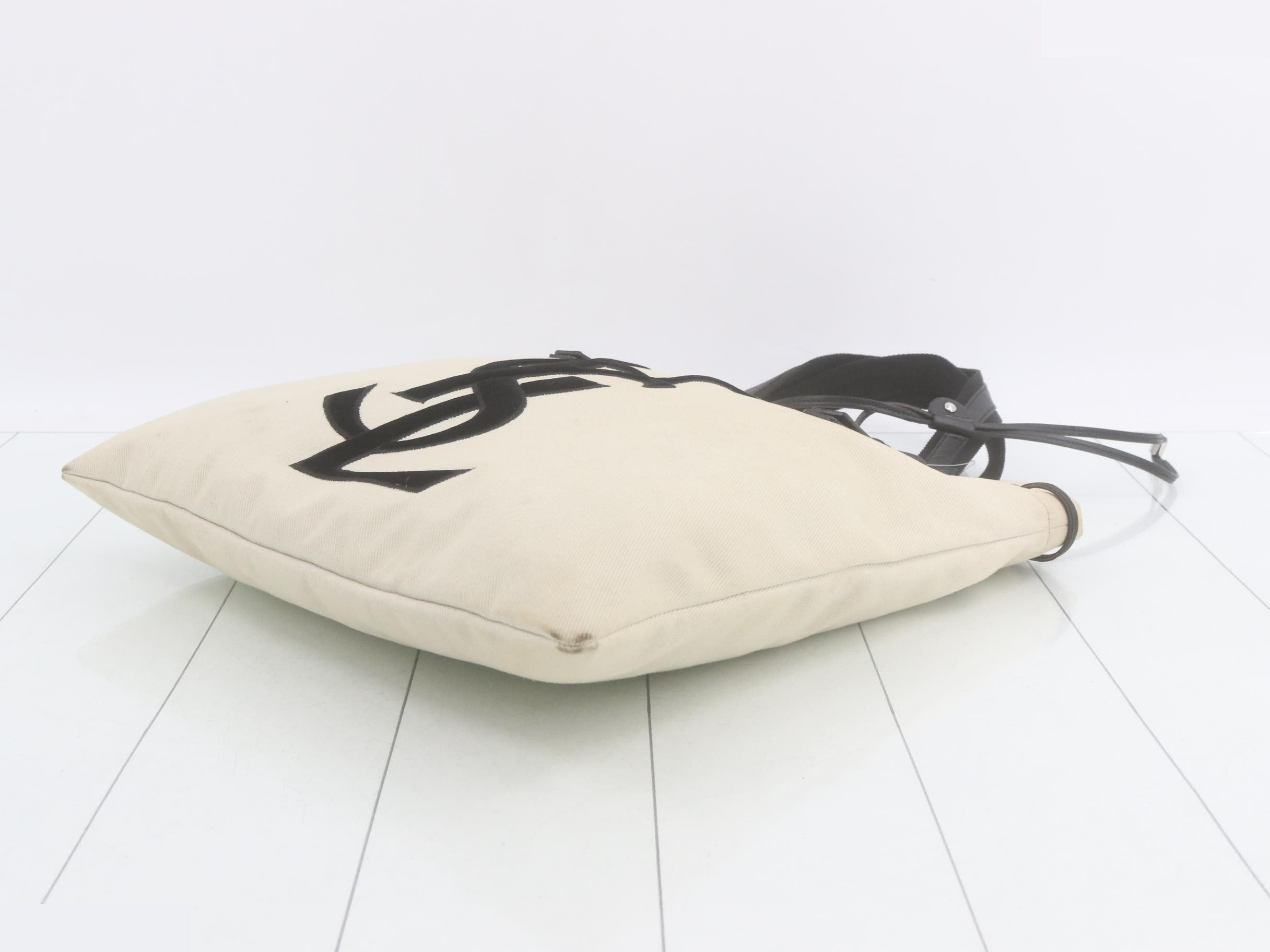 Kahala Tote Bag, Canvas, Black/White — view 6