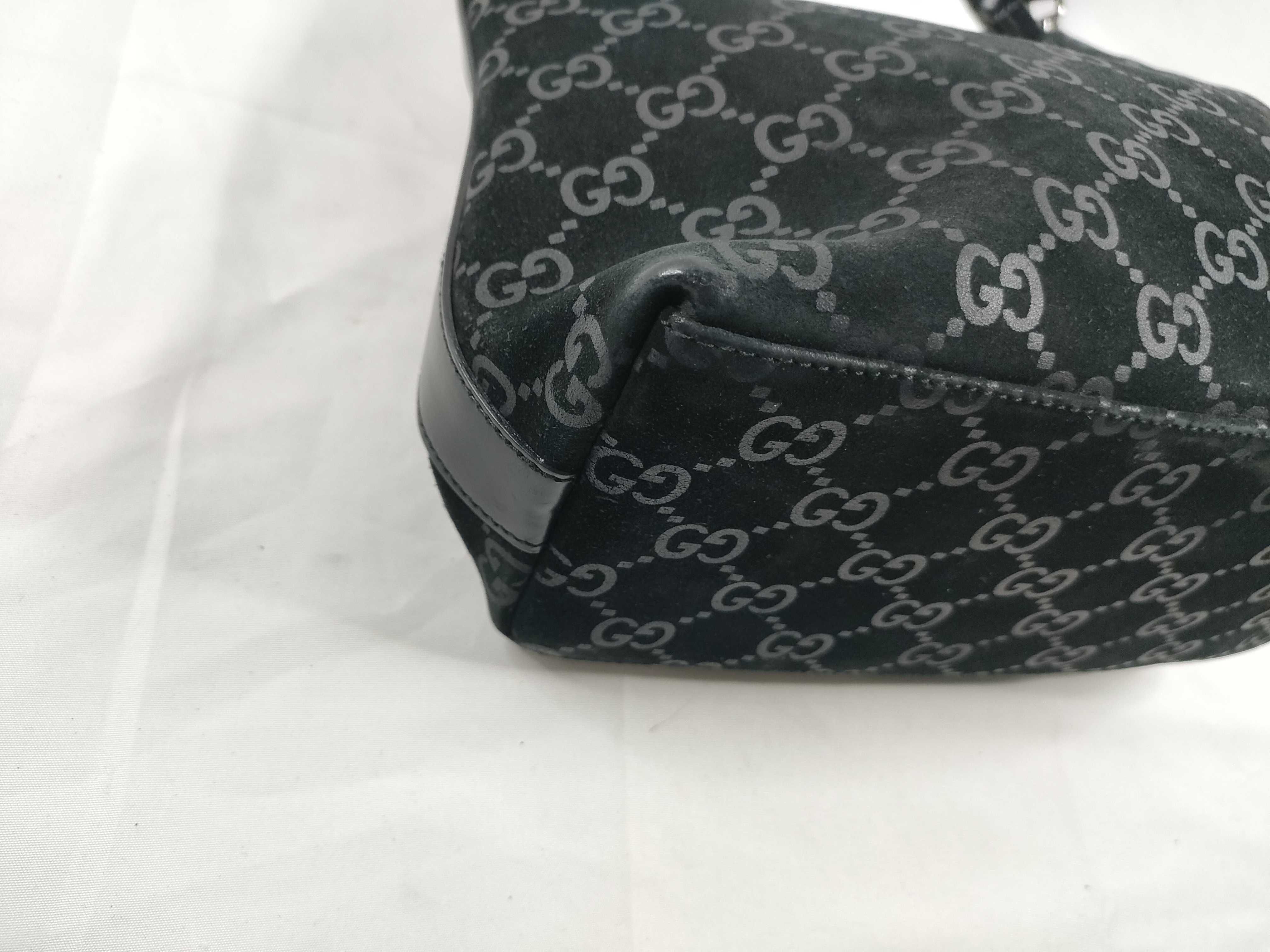 One-Shoulder Bag, Suede, Black Shoulder Bag — view 3