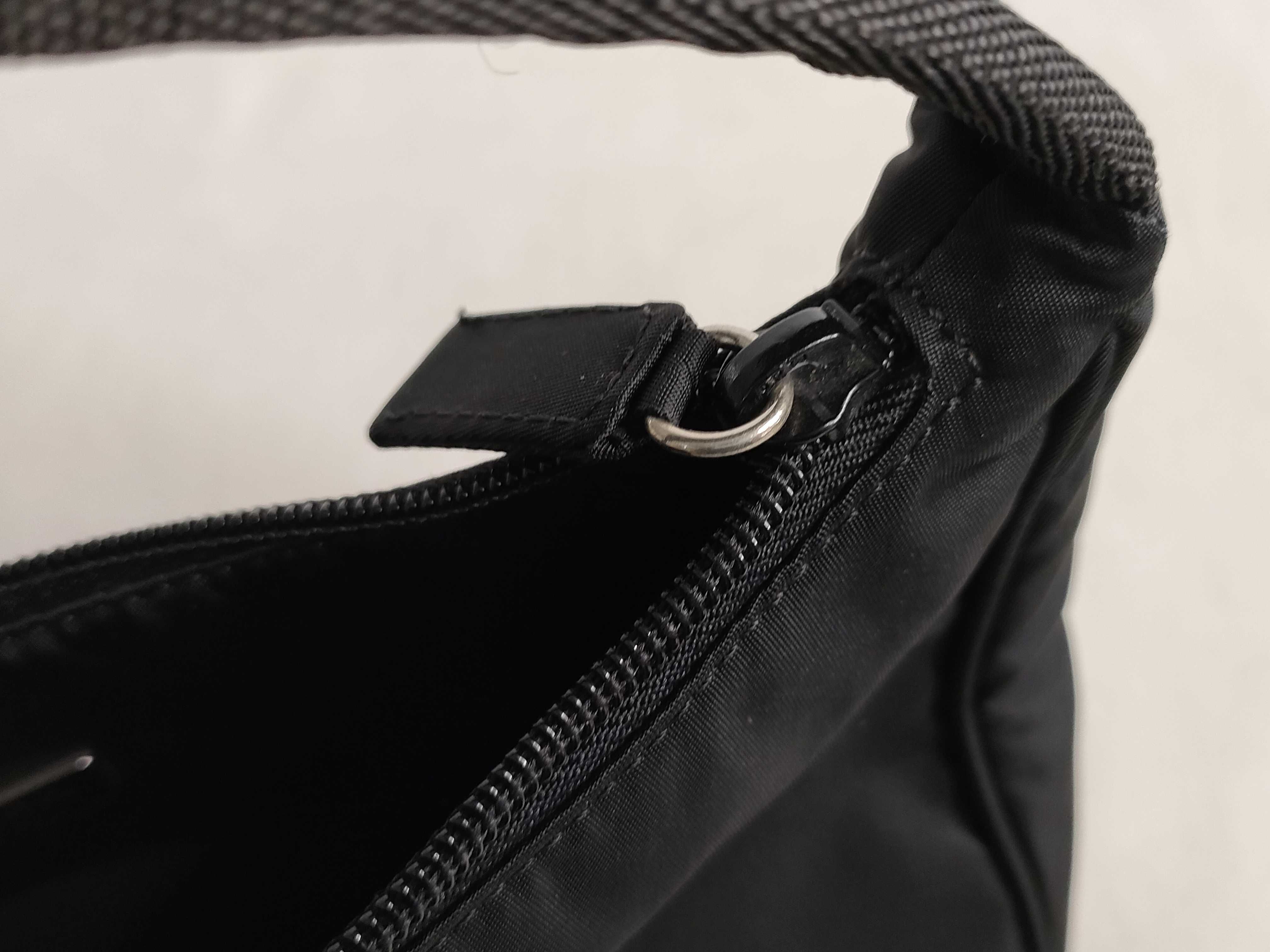 Nylon Prada Nylon Triangle Logo Handbag — view 12