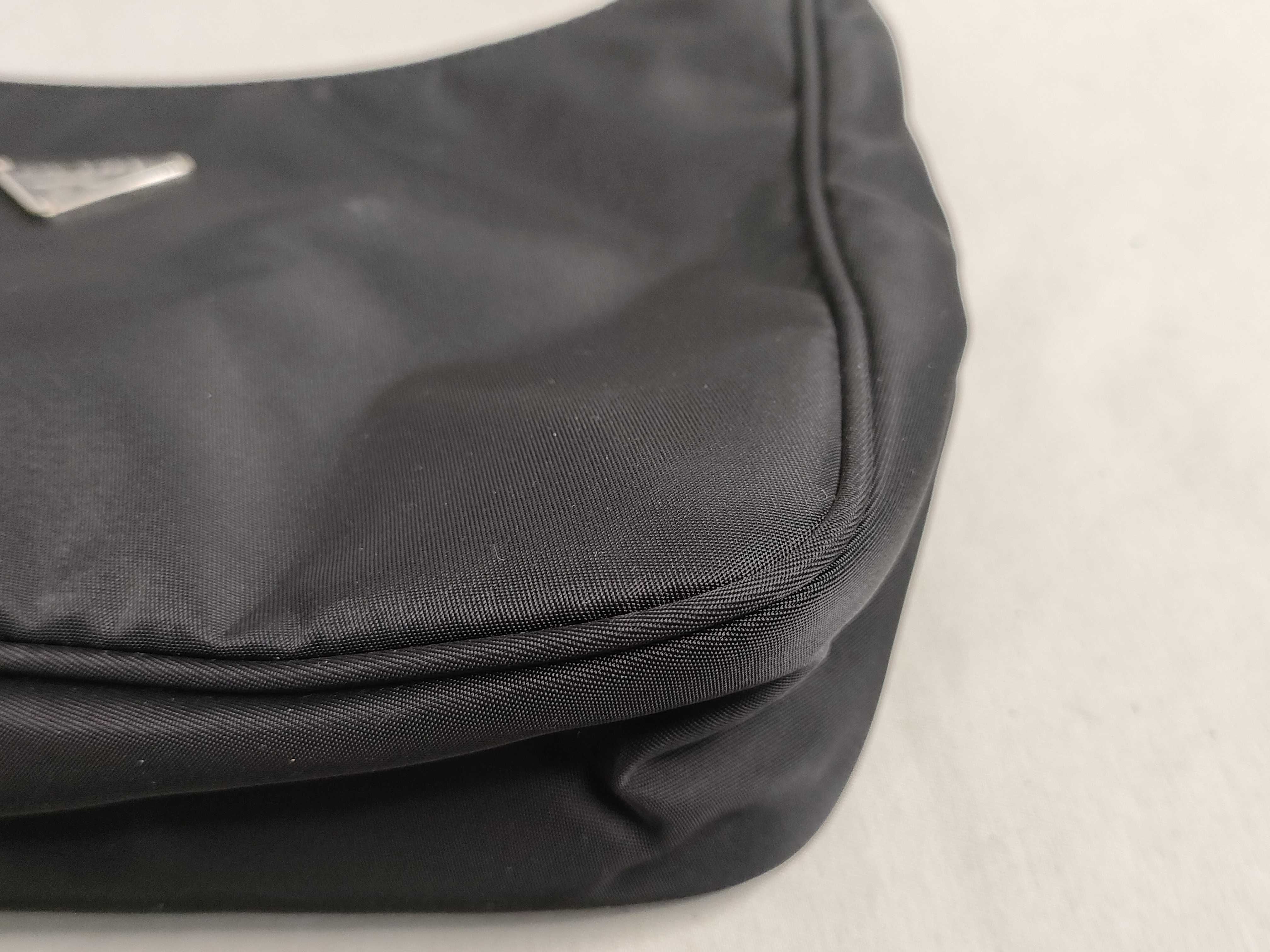 Nylon Prada Nylon Triangle Logo Handbag — view 6
