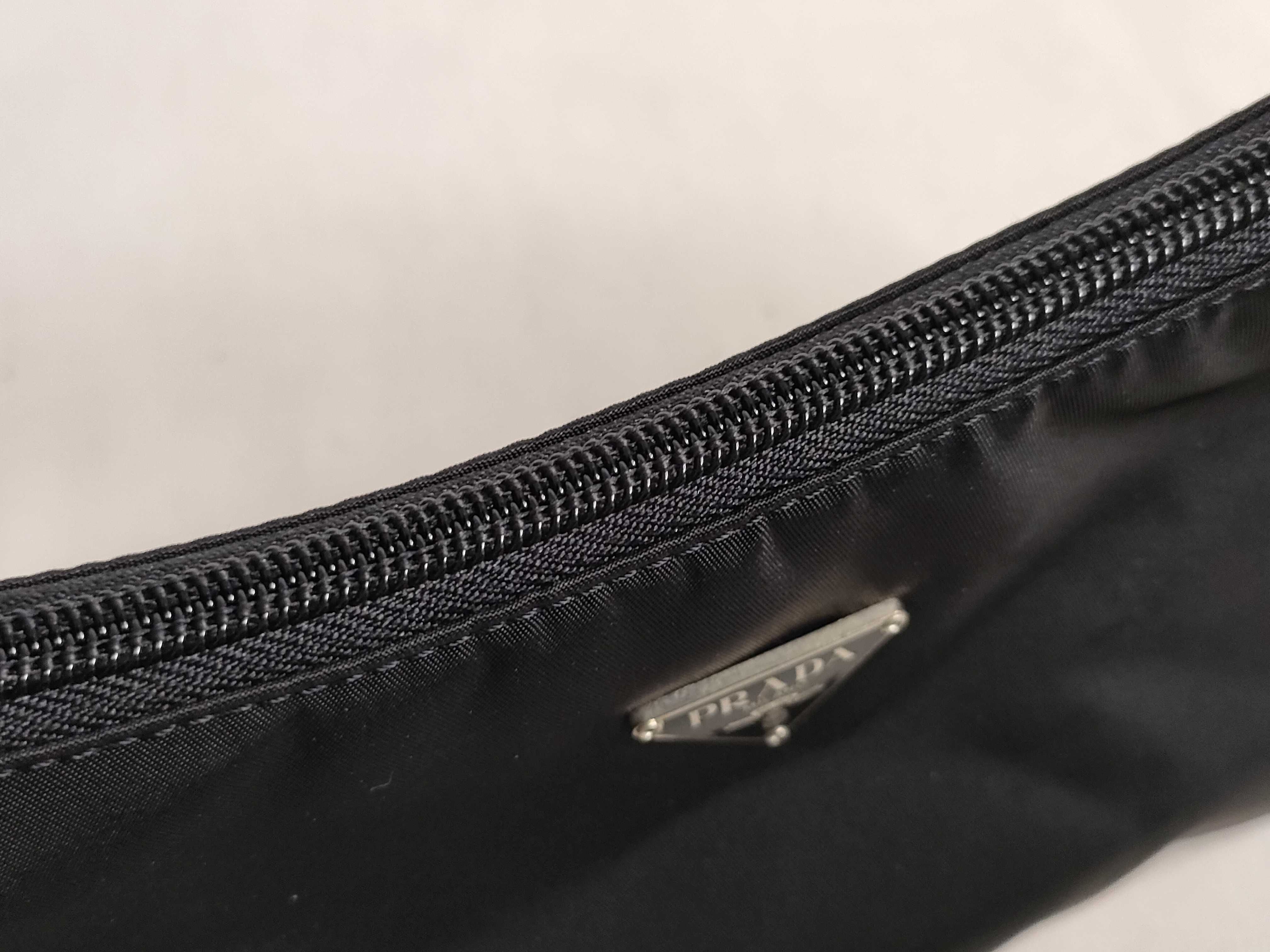 Nylon Prada Nylon Triangle Logo Handbag — view 8